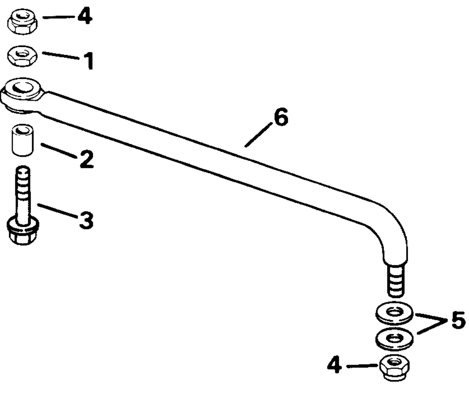 STEERING CONNECTOR KIT - 60 THRU V-6 W/O POWER TRIM/TILT