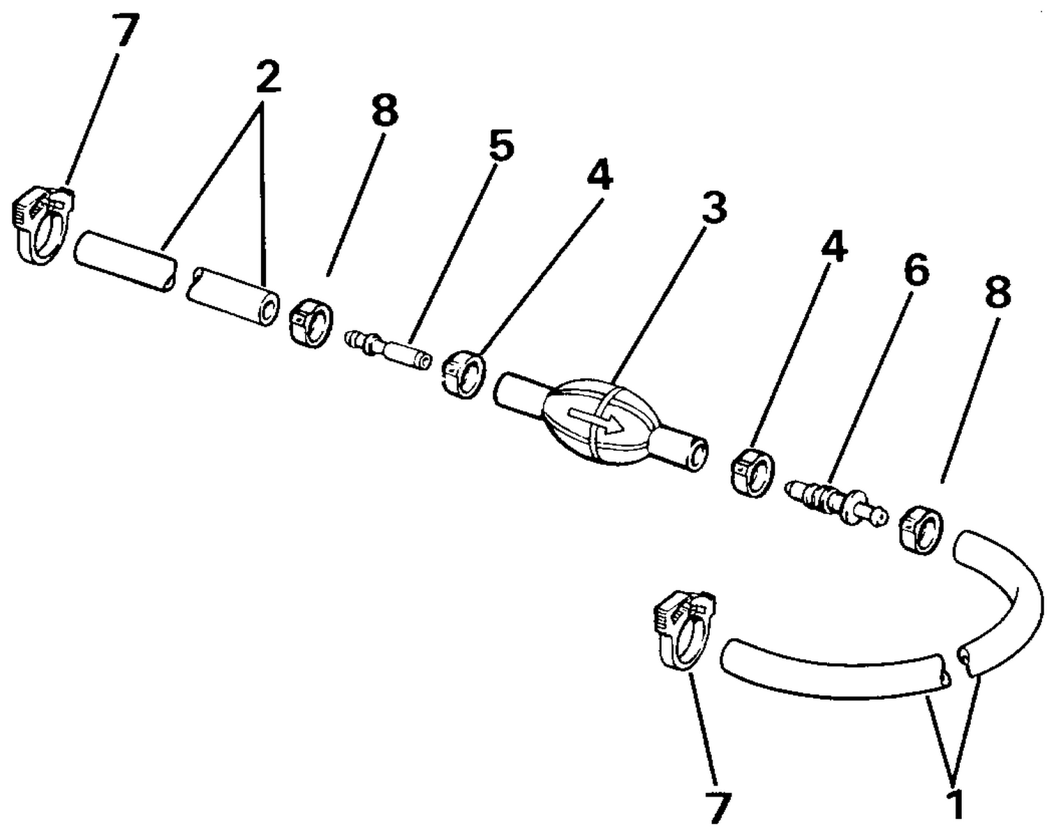 PRIMER BULB & HOSE KIT - 3/8 IN. I.D. HOSE