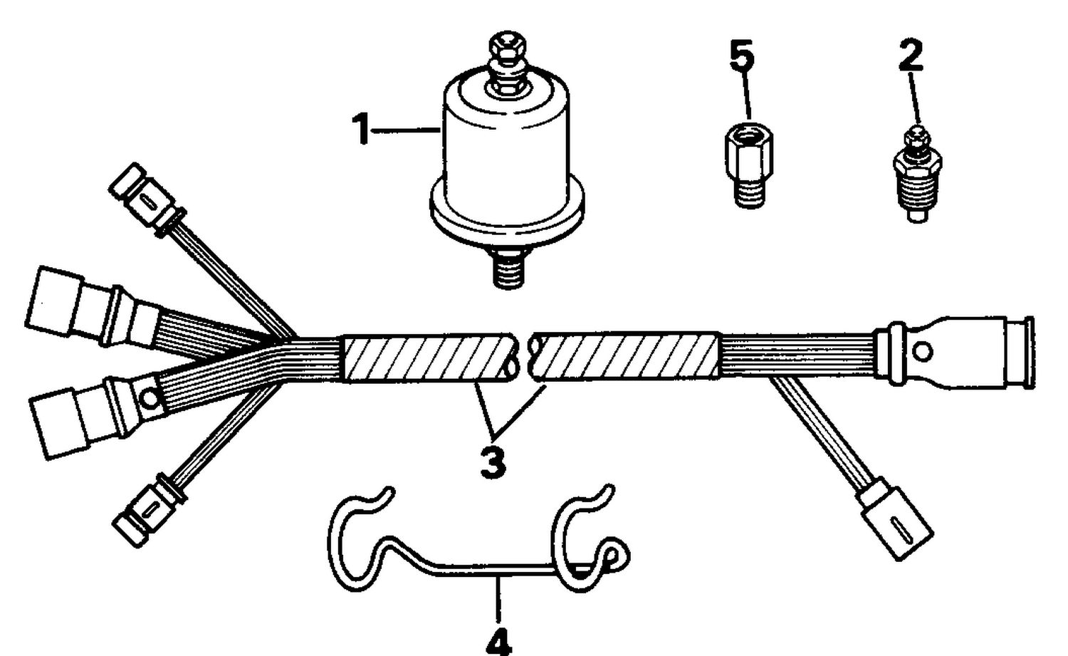 SECOND STATION CONNECTOR-INSTRUMENTS & TRIM CABLE