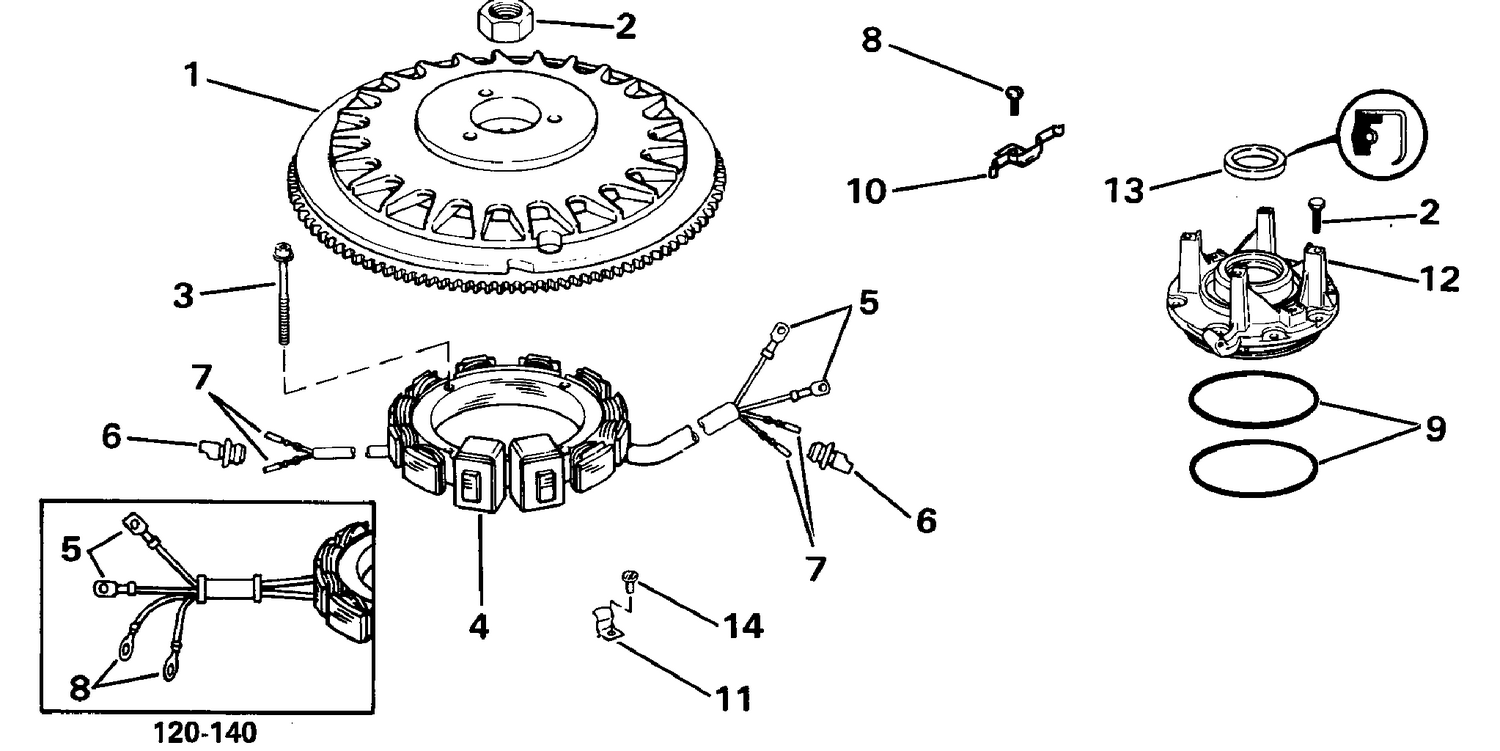ALTERNATOR KIT, 35 AMP - 120-140-150