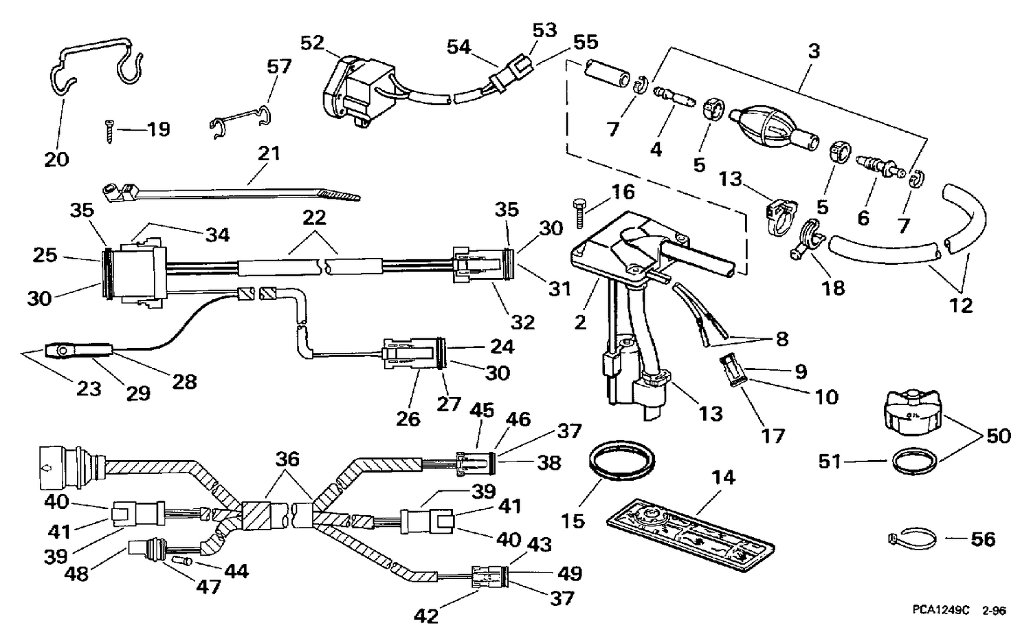 ENGINE CABLE ADAPTER KIT# 176345 - 95 BOAT TO 97 ENGINE