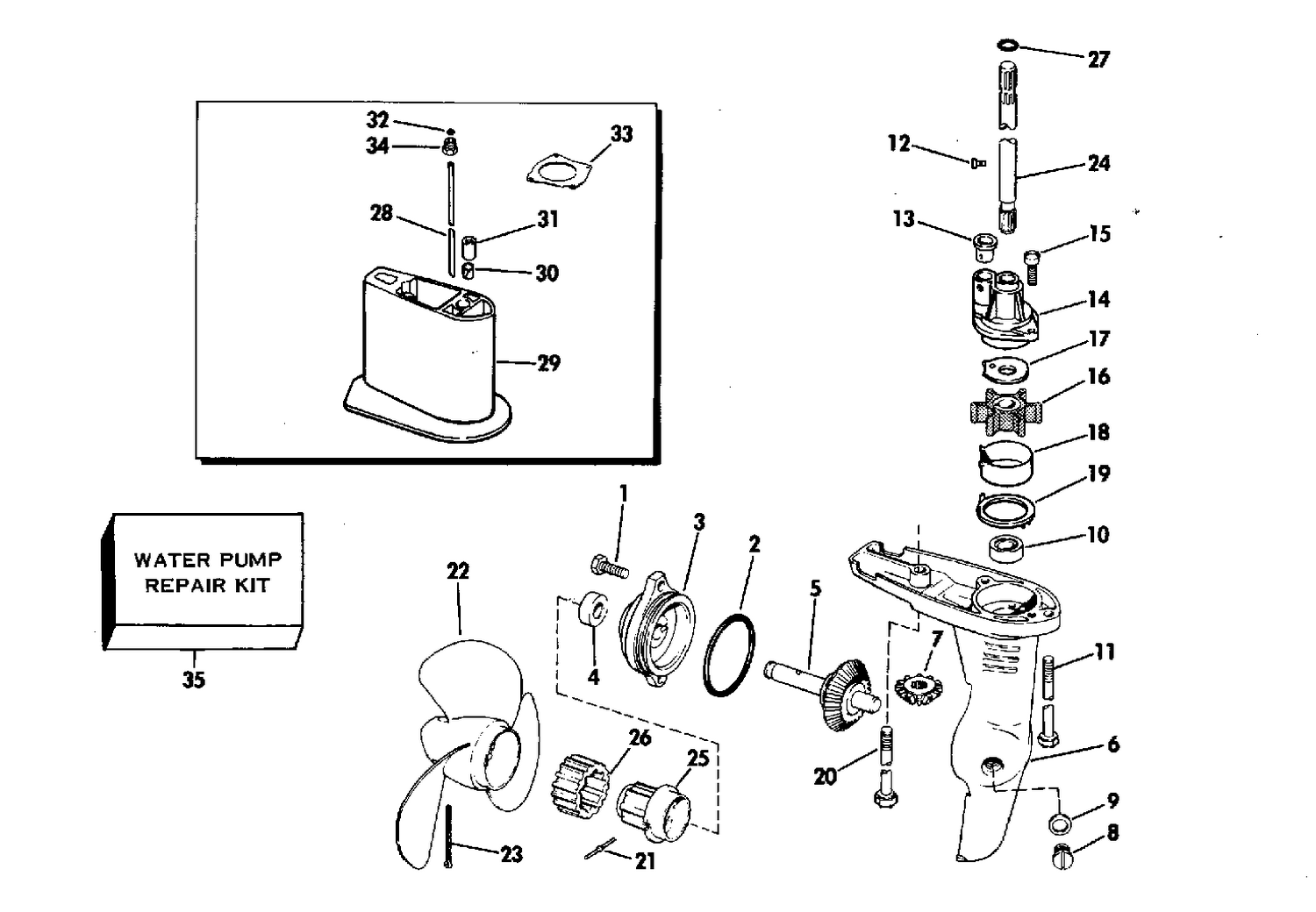 GEARCASE-STANDARD DRIVE