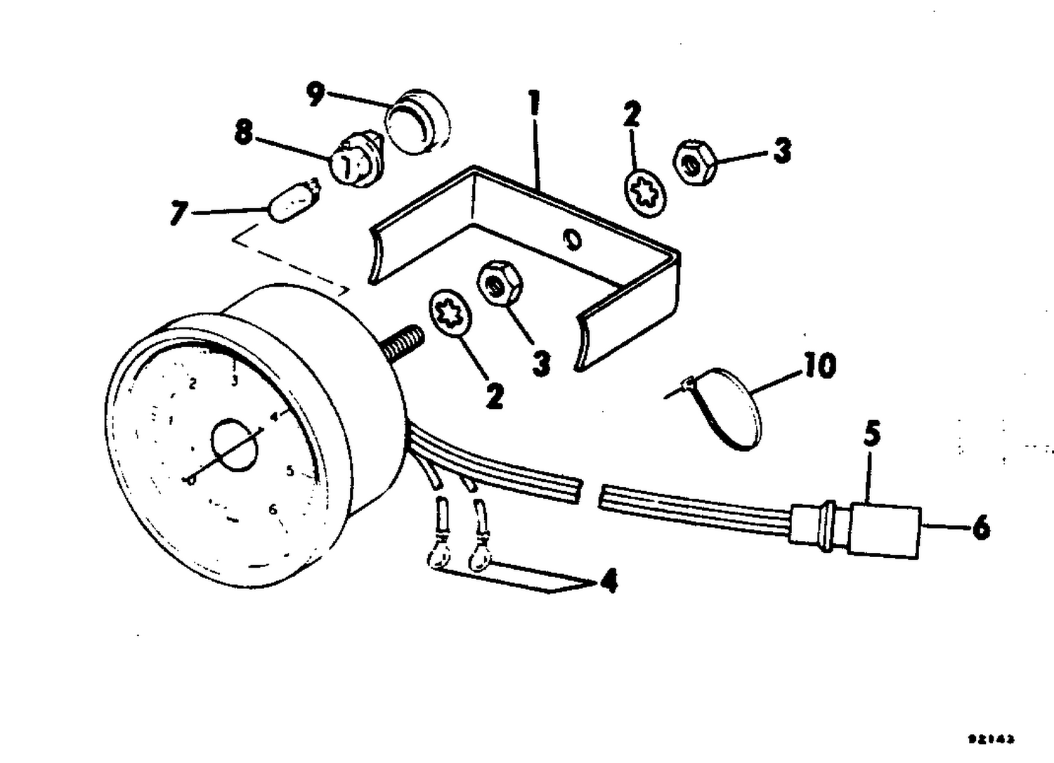 TACHOMETER KIT - PLUG IN 70 THRU 235