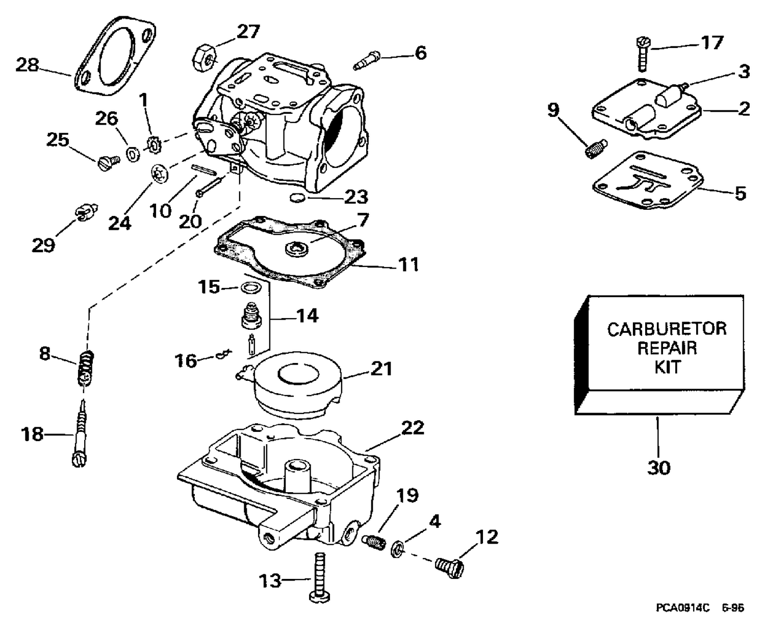 CARBURETOR 30E, 30EL