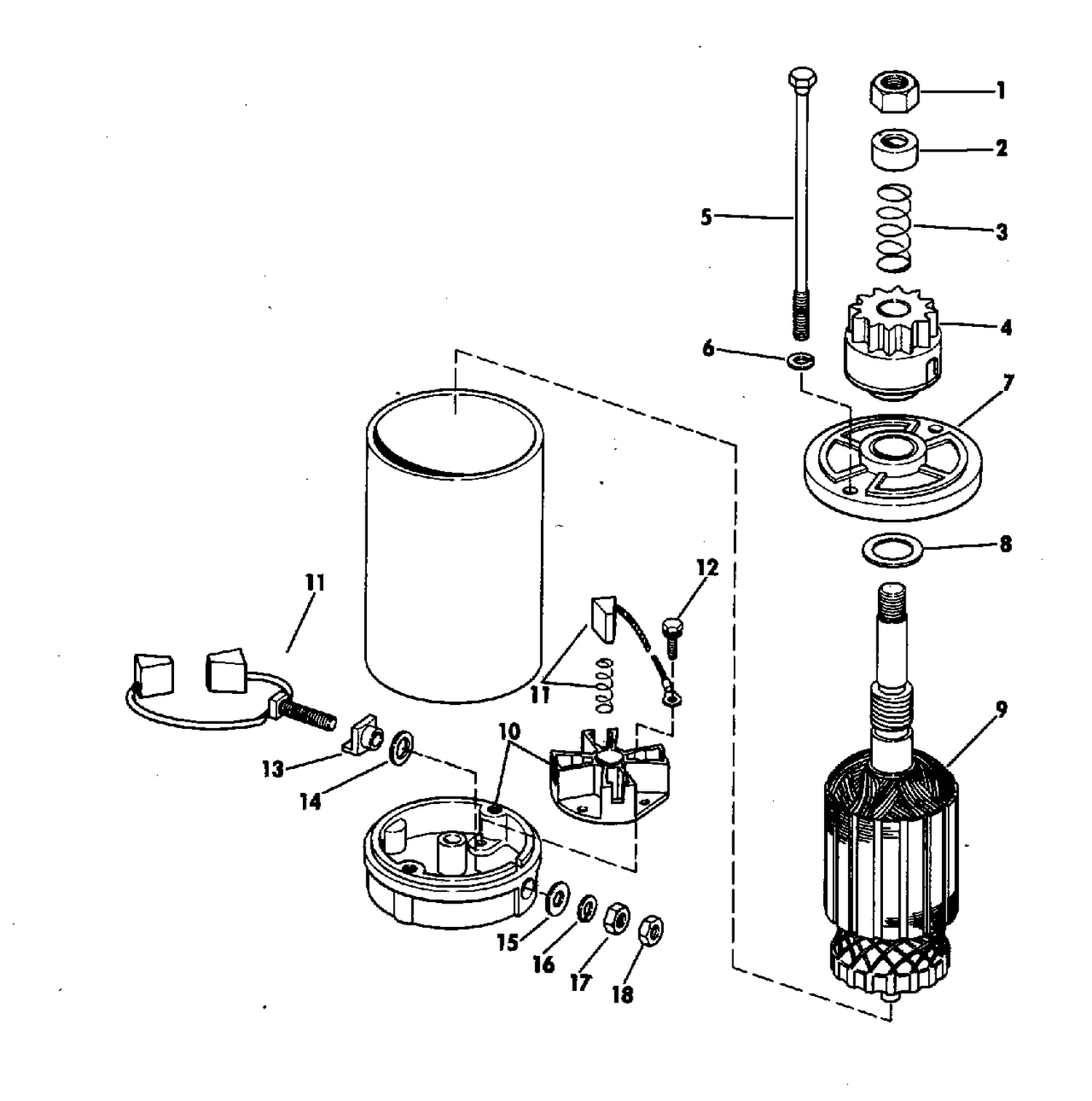 ELECTRIC STARTER AMERICAN BOSCH SMH 12C41
