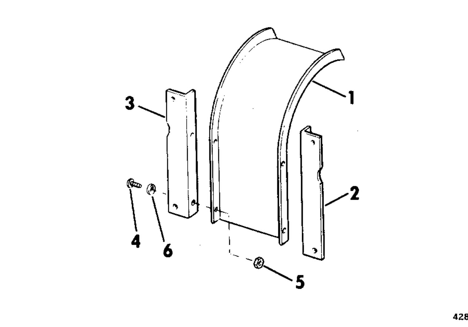 TOTE BRACKET ASSEMBLY 2 HP