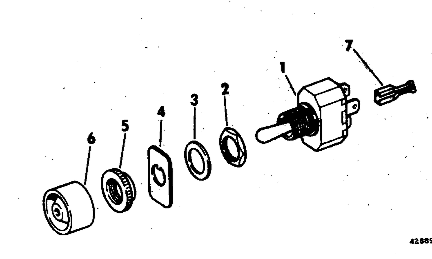 BILGE PUMP SWITCH KIT-MANUAL ON-OFF
