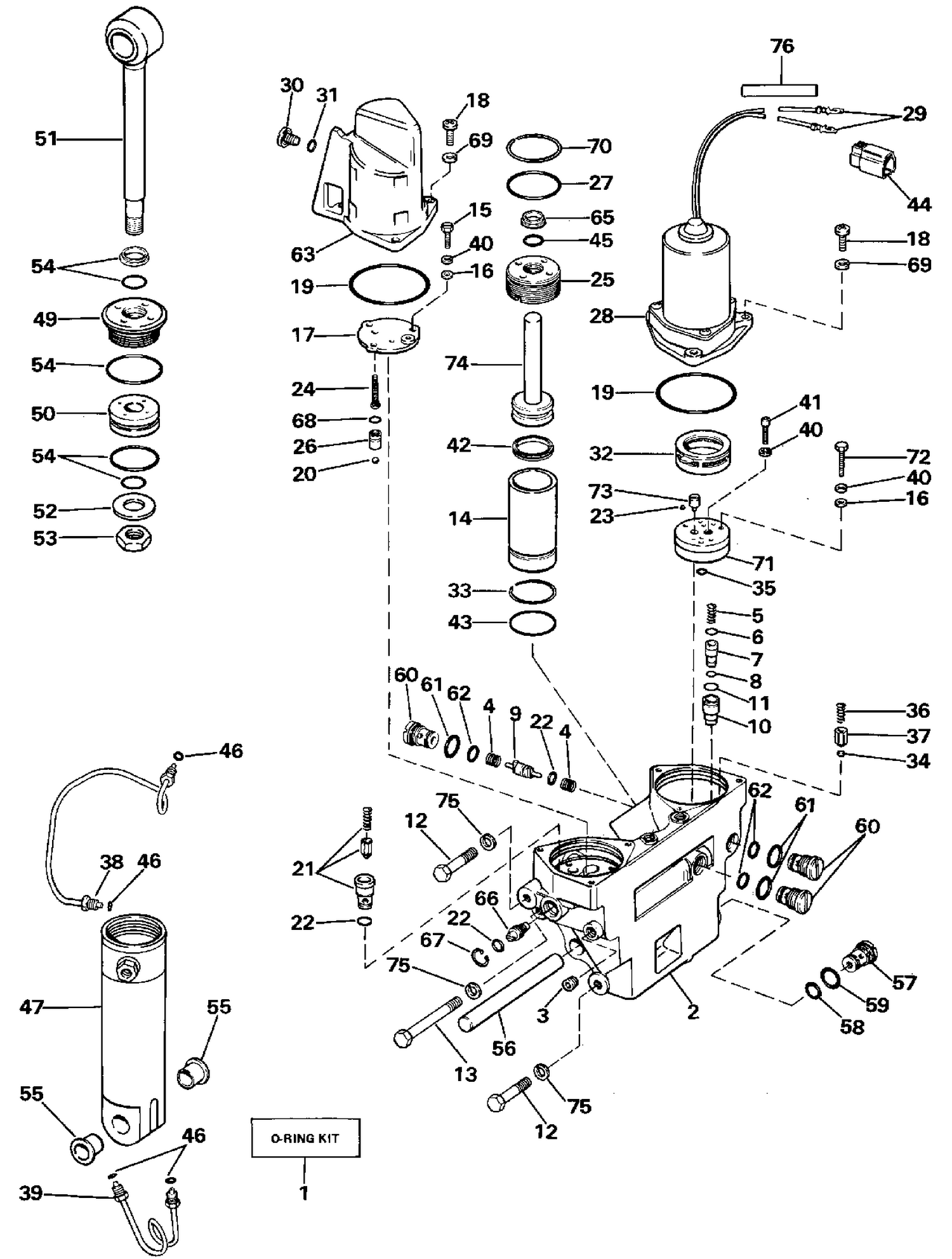 POWER TRIM/TILT HYDRAULIC ASSEMBLY
