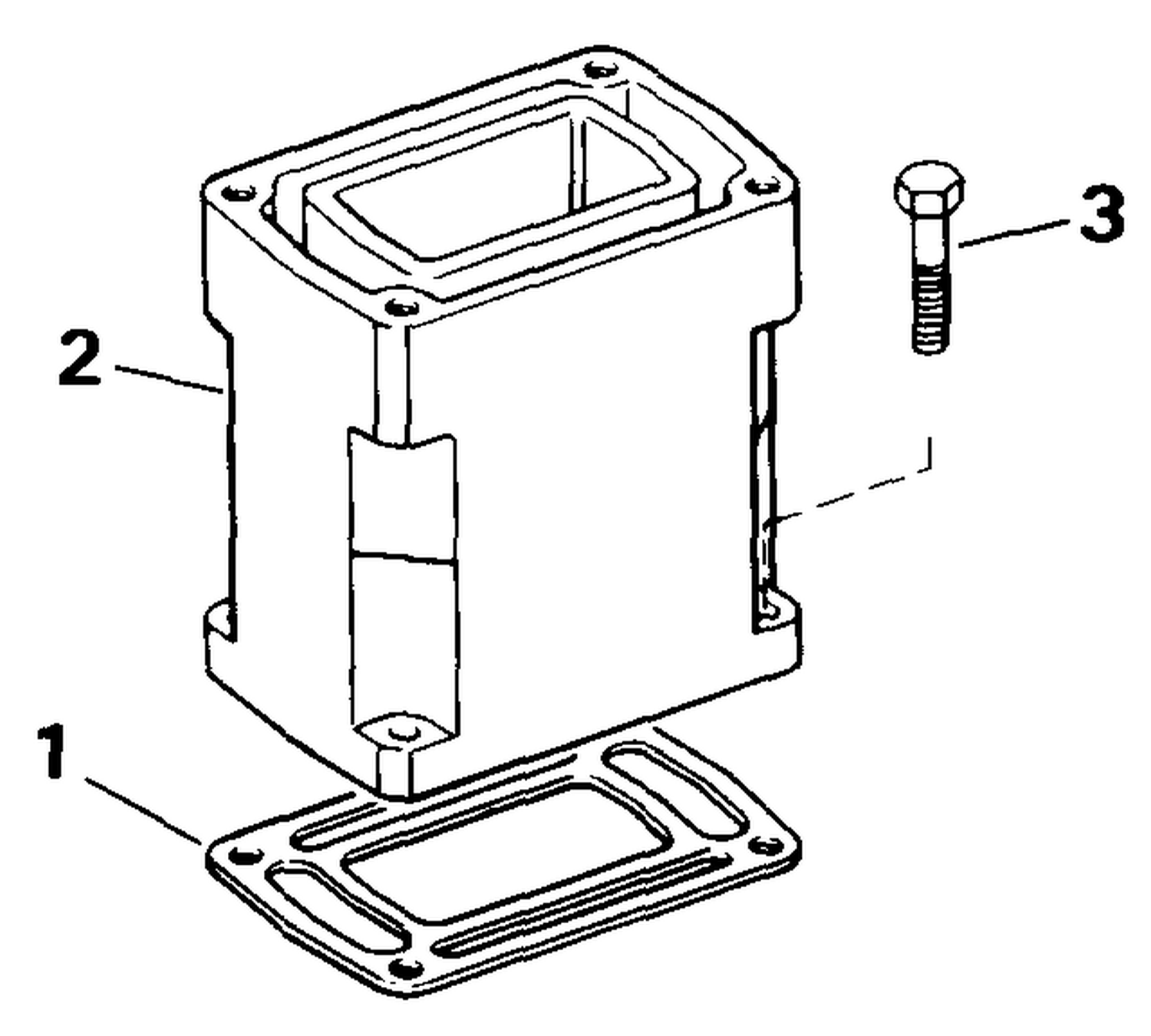 HIGH RISER EXTENSION - 3 IN. - 5.0/5.8 EFI