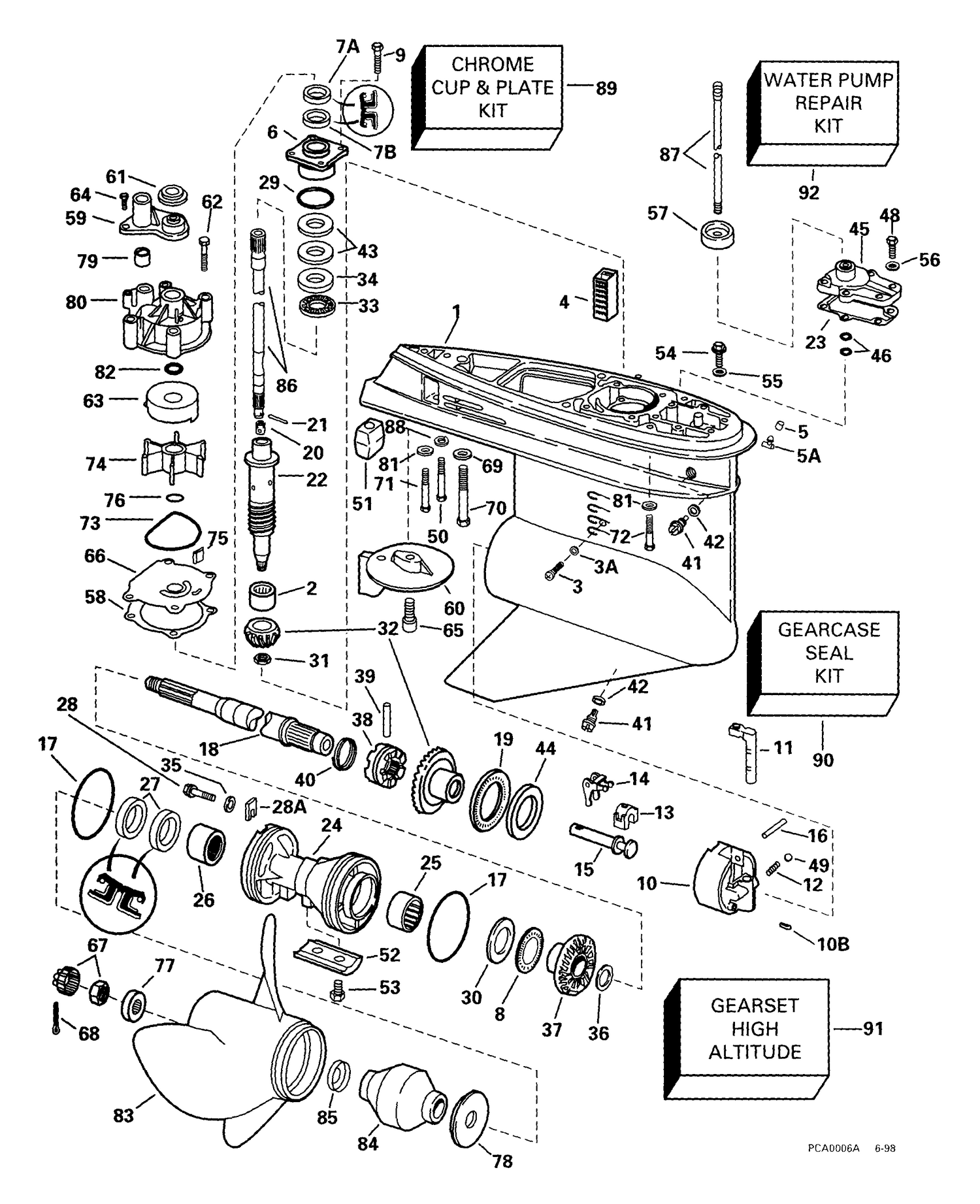 GEARCASE -- STANDARD ROTATION -- PL MODELS