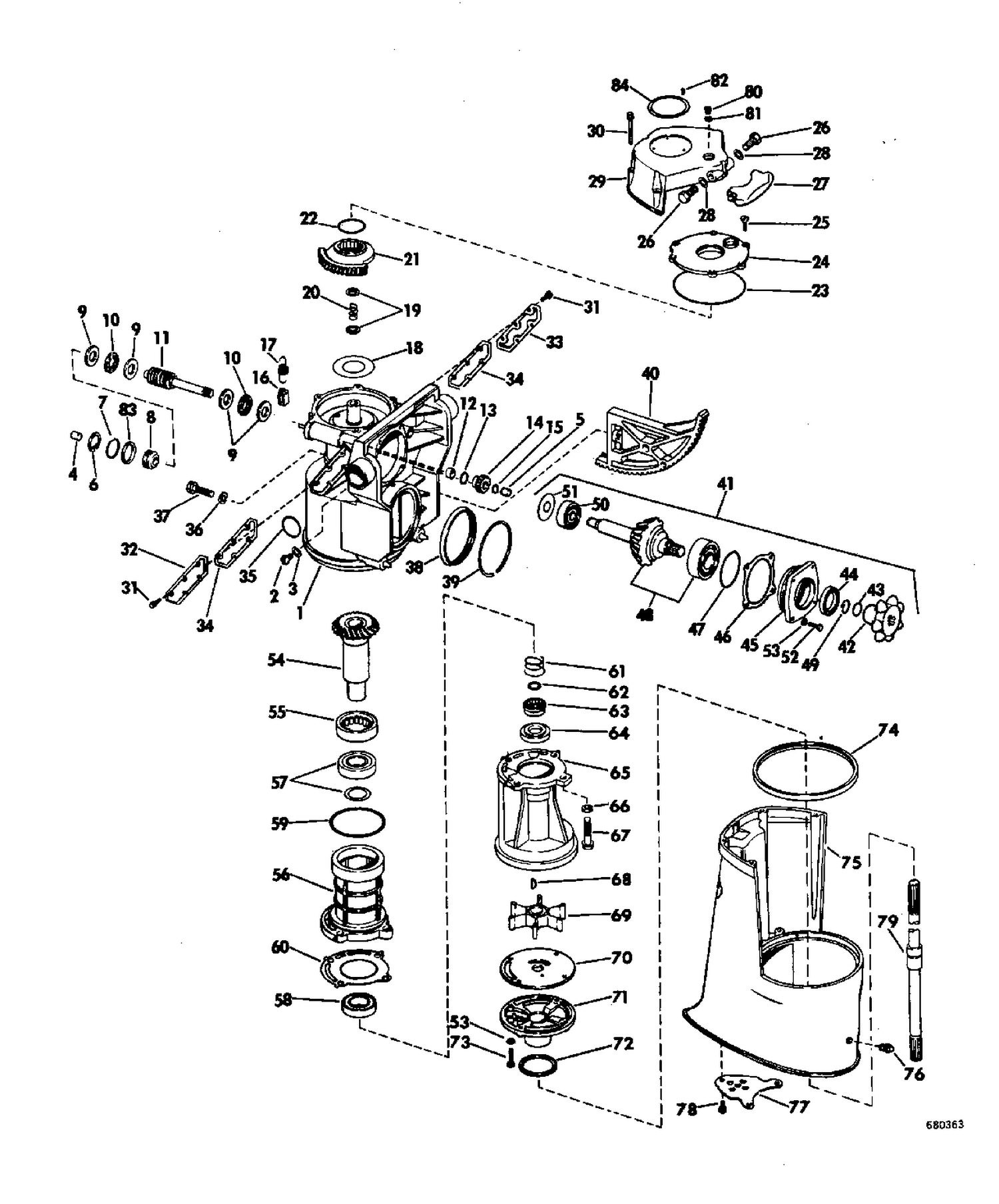 UPPER GEARCASE GROUP
