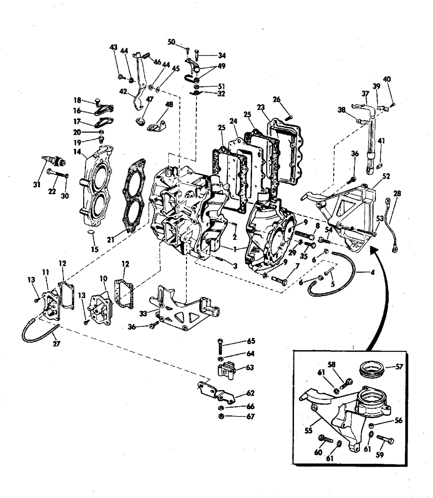 CYLINDER AND CRANKCASE