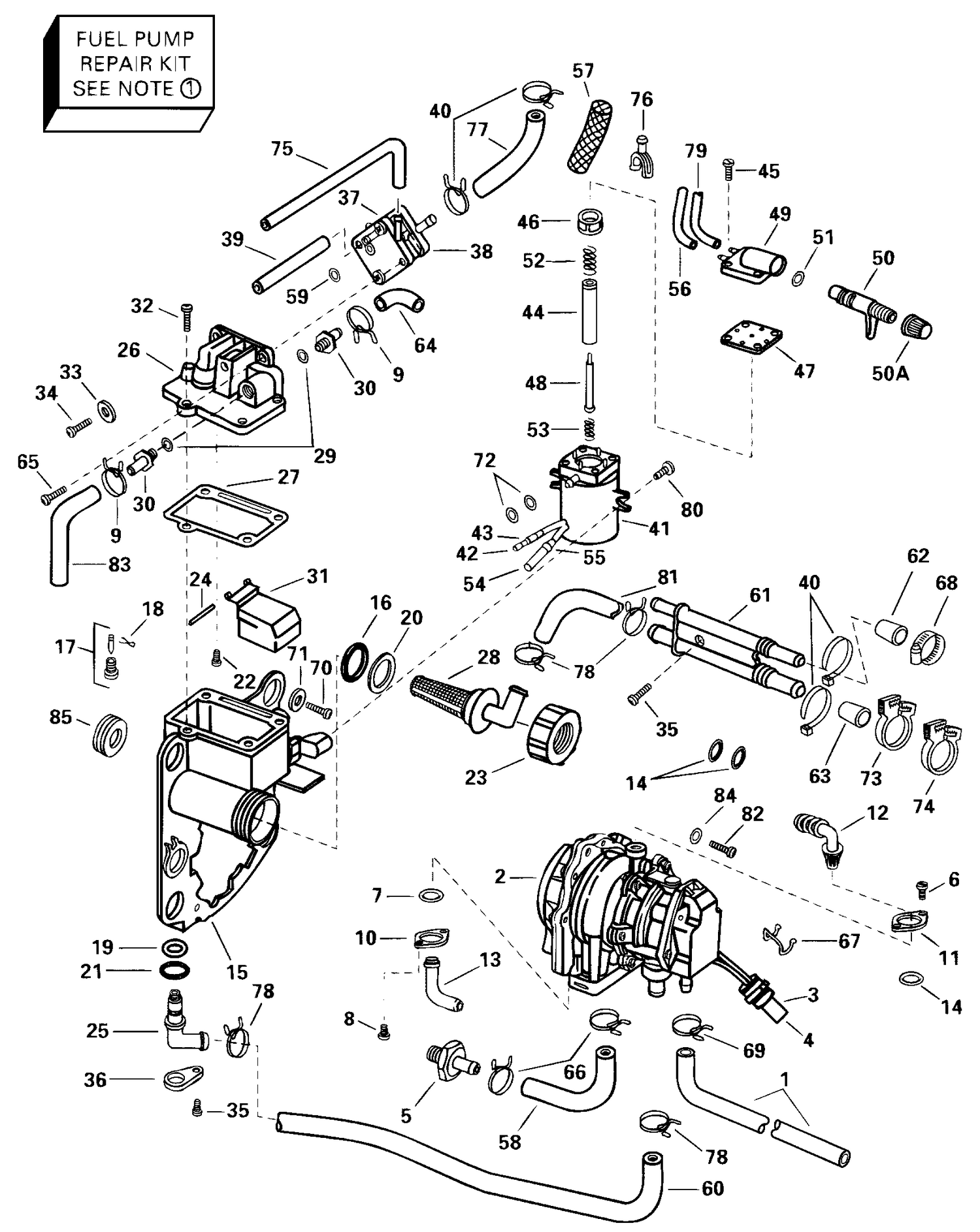 FUEL BRACKET AND COMPONENTS