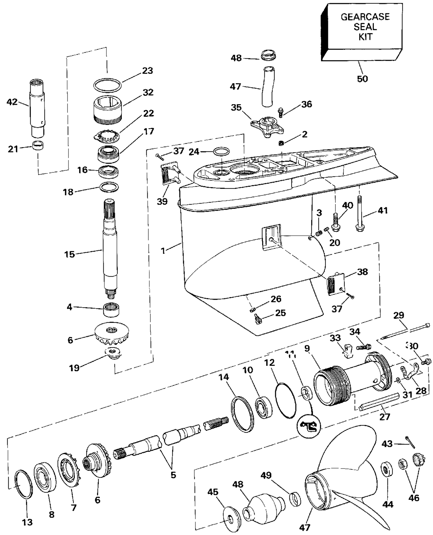 LOWER GEARCASE
