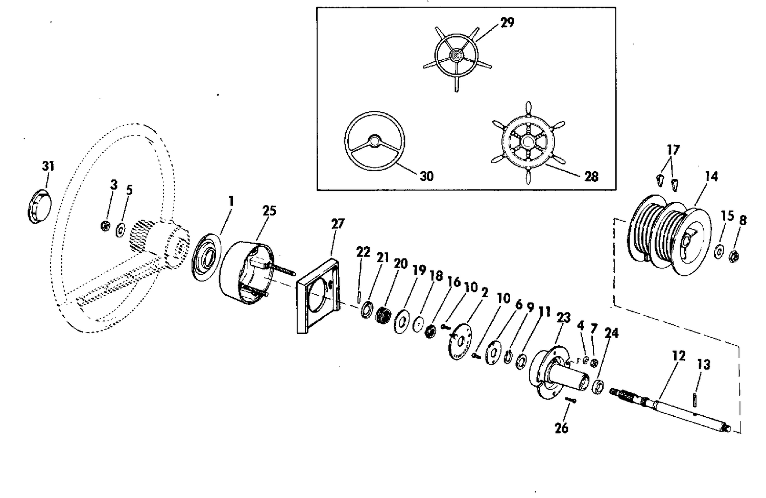 STEERING KIT-ROPE
