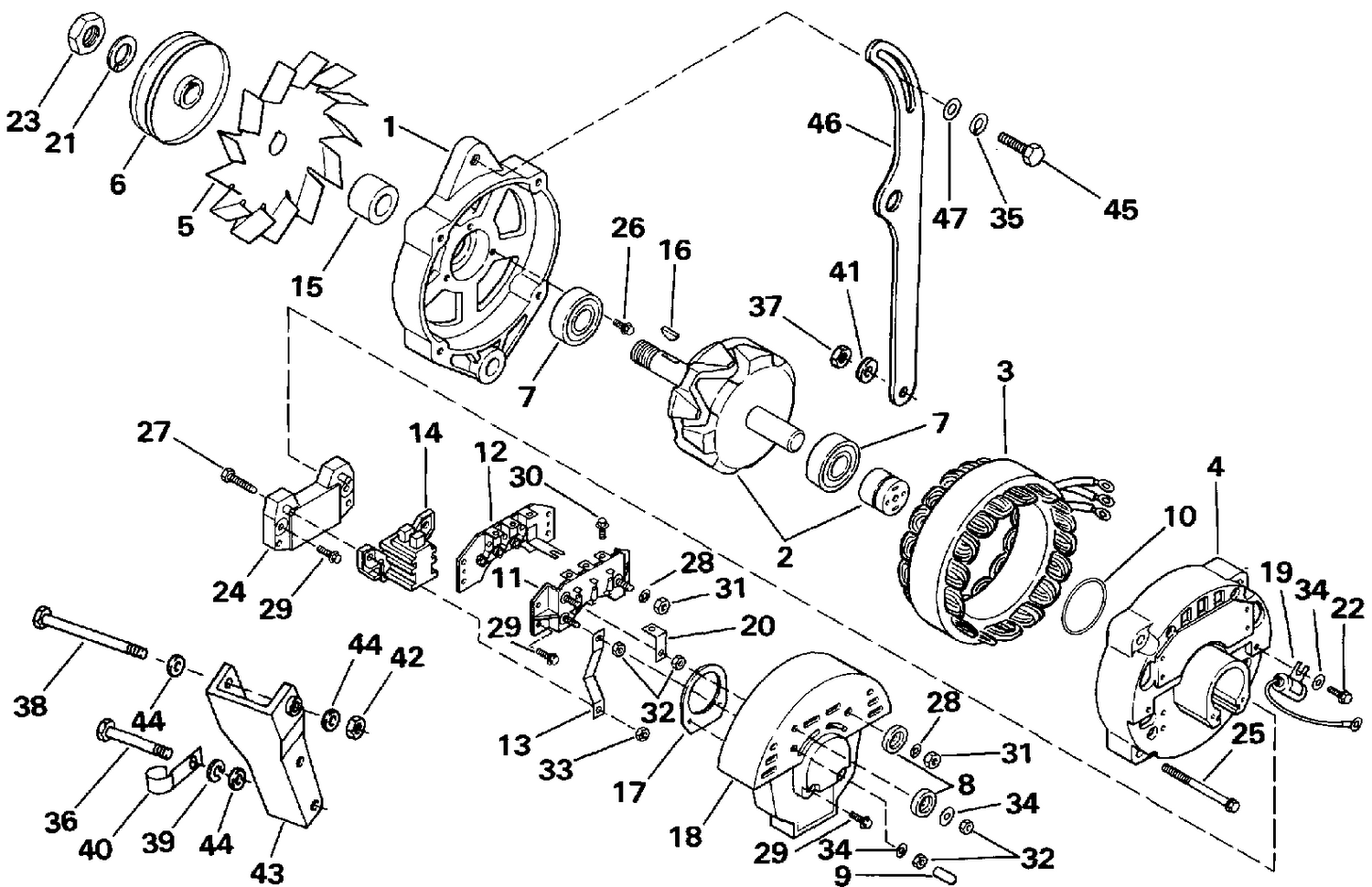 ALTERNATOR - MOTOROLA