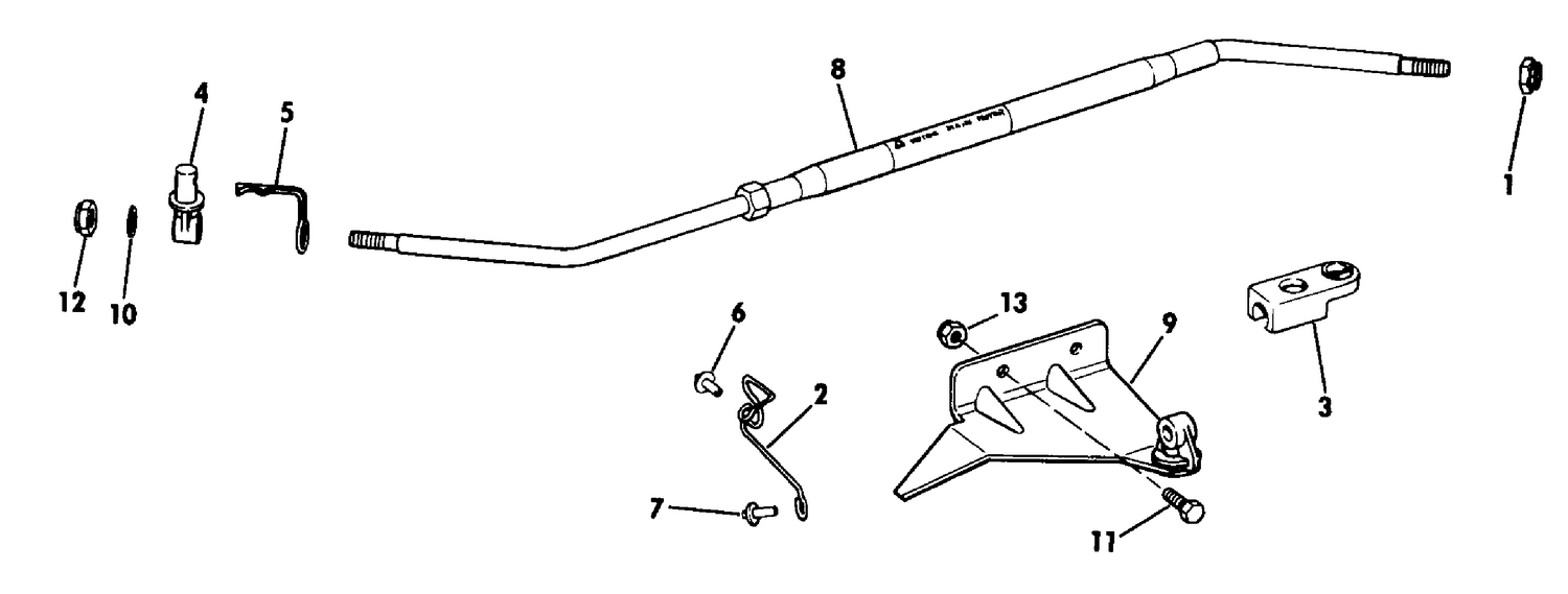 STEERING BAR KIT AUXILIARY MOTOR 4 DELUXE,4.5,5,6,8,9.9,15