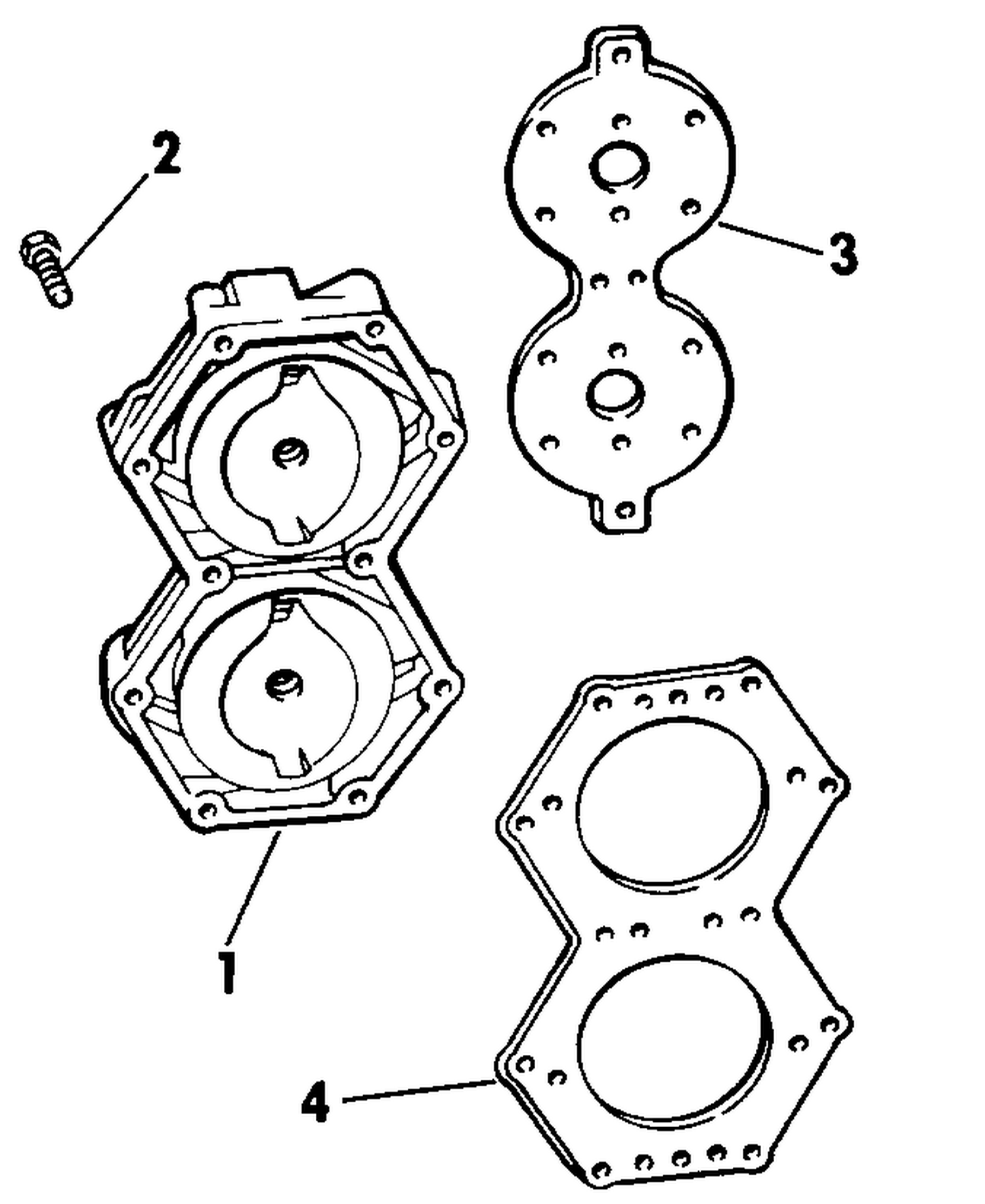 CYLINDER HEAD KIT - LOW COMPRESSION 115 & 140