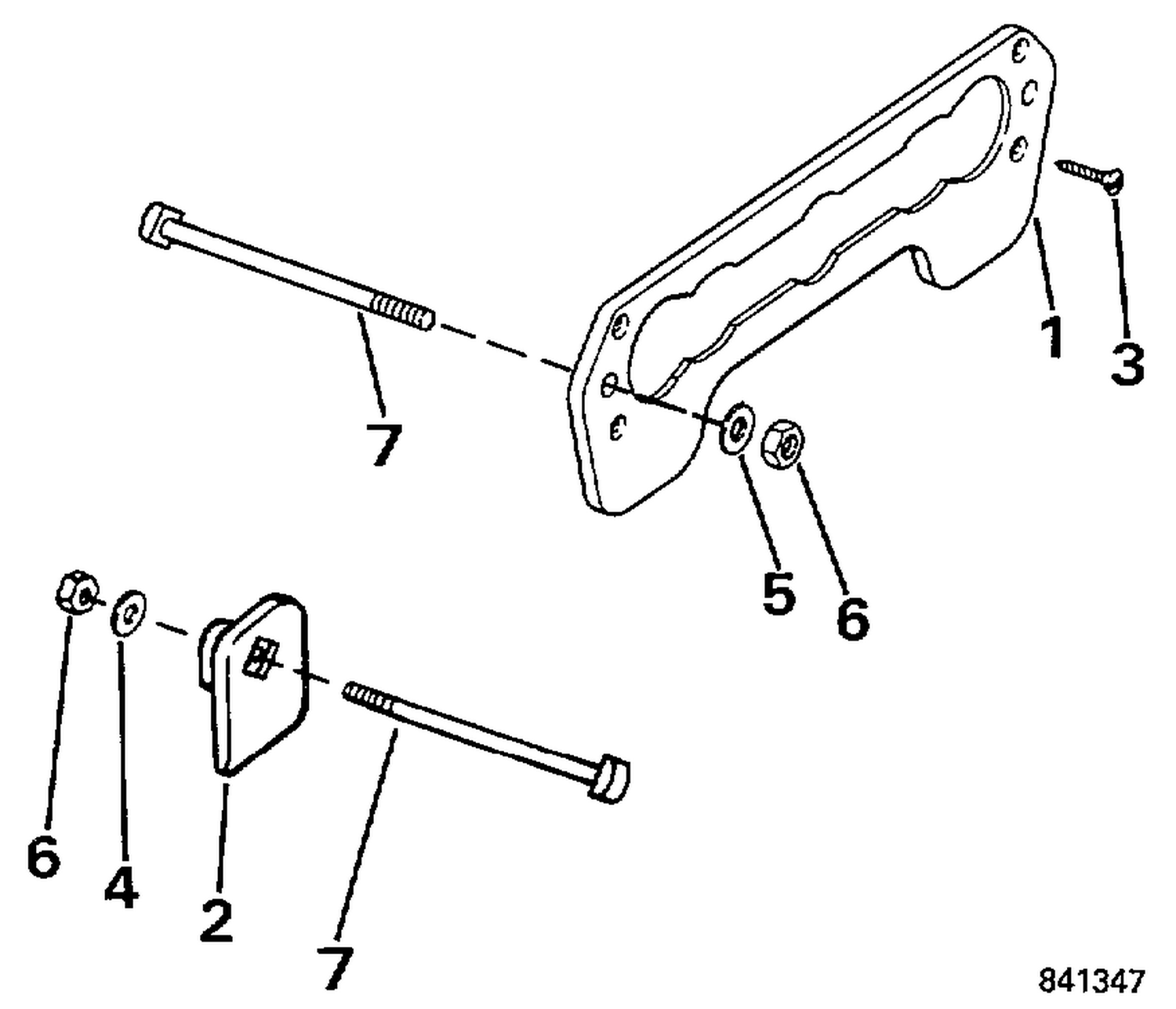 TRANSOM PLATE KIT - 3 THRU 55