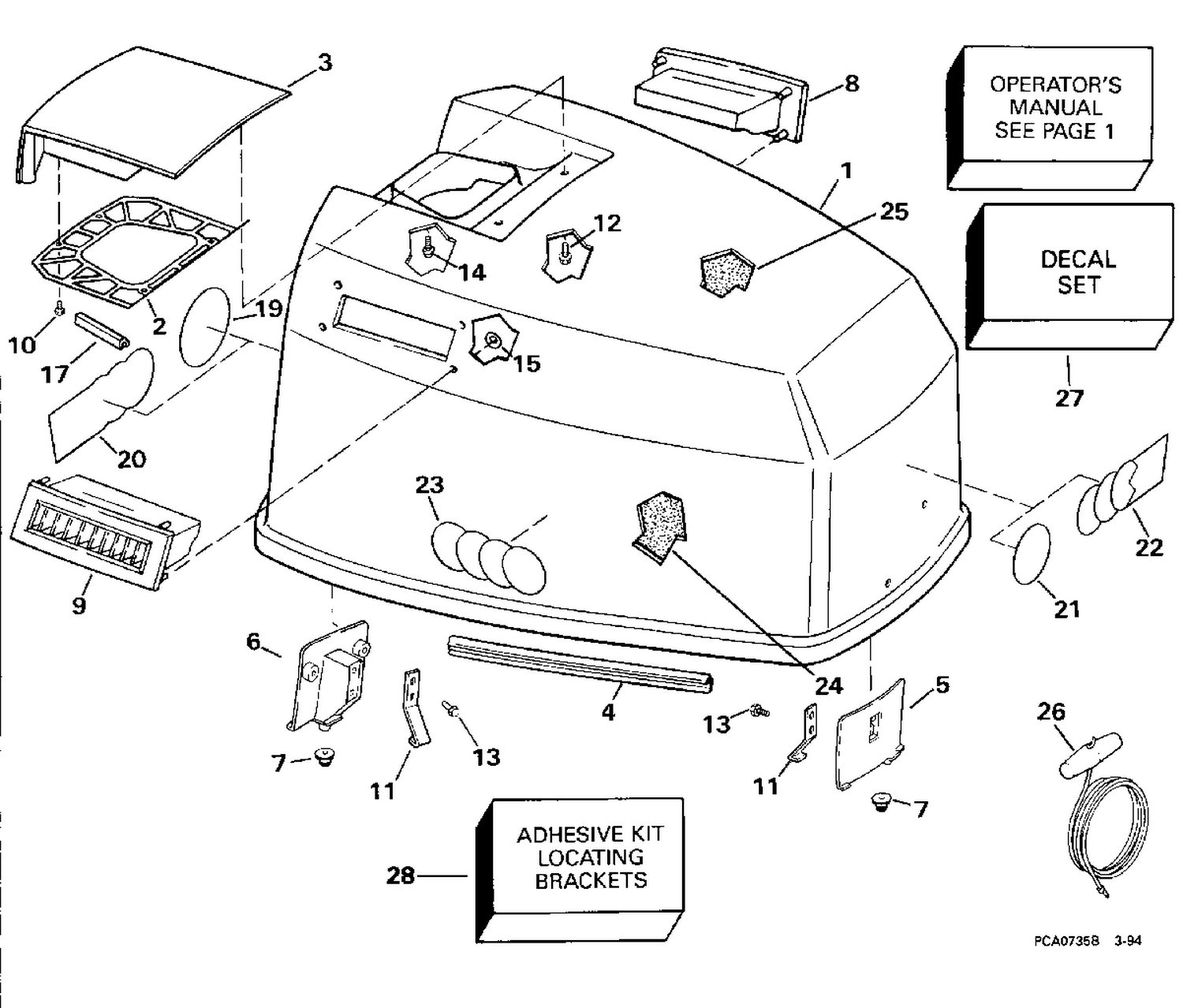 ENGINE COVER - 125 ESX