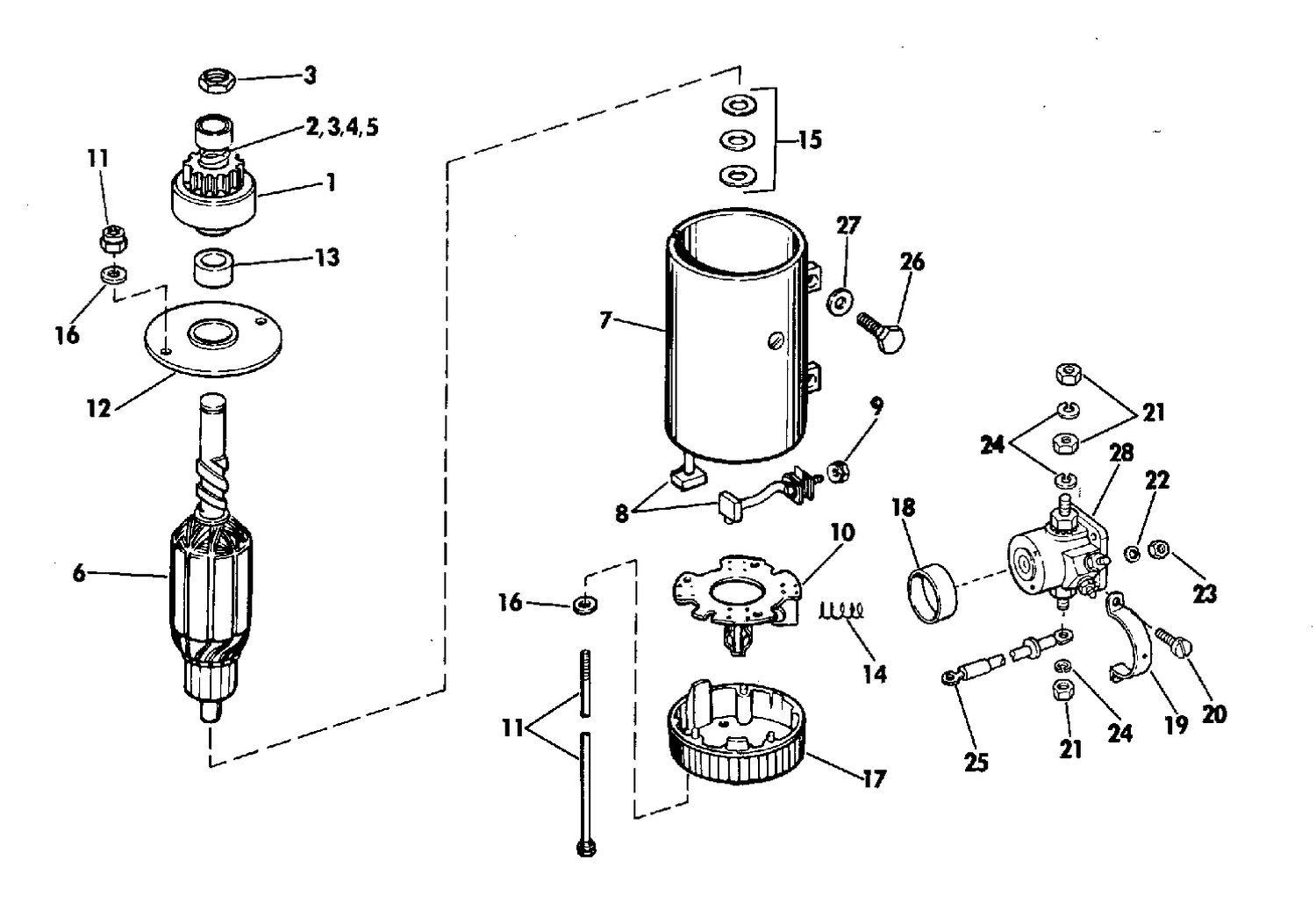 ELECTRIC STARTER AND SOLENOID PRESTOLITE MODELS MKW 4001