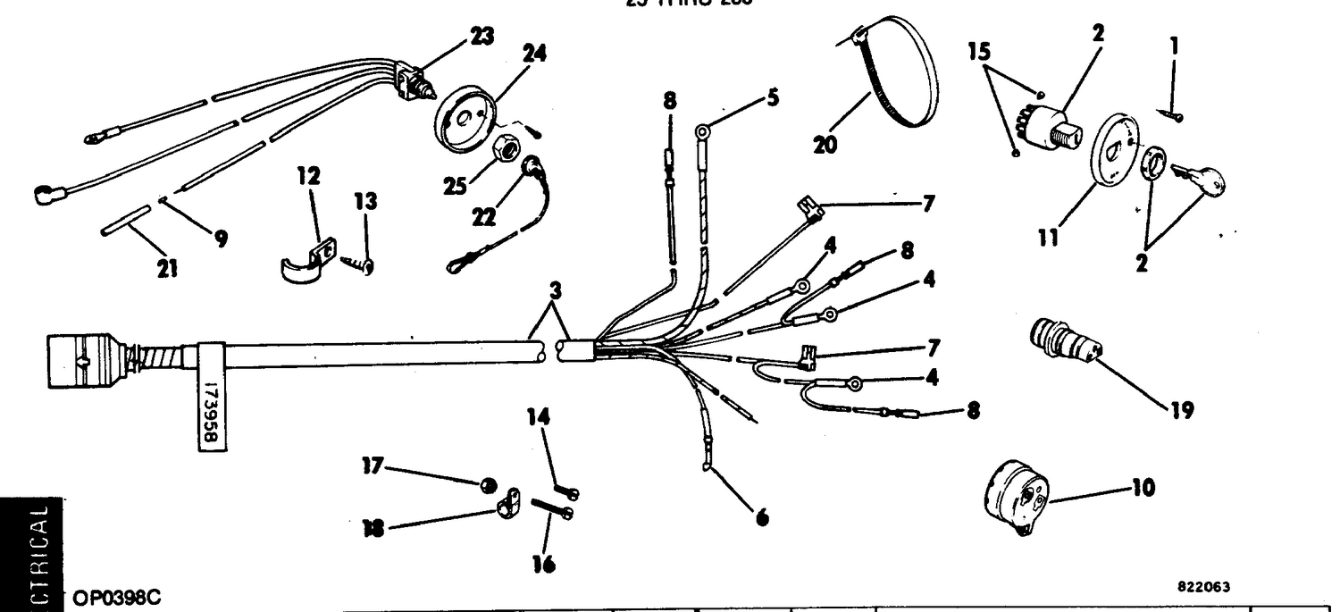 WIRING KIT-SINGLE LEVER CONTROLS 25-235