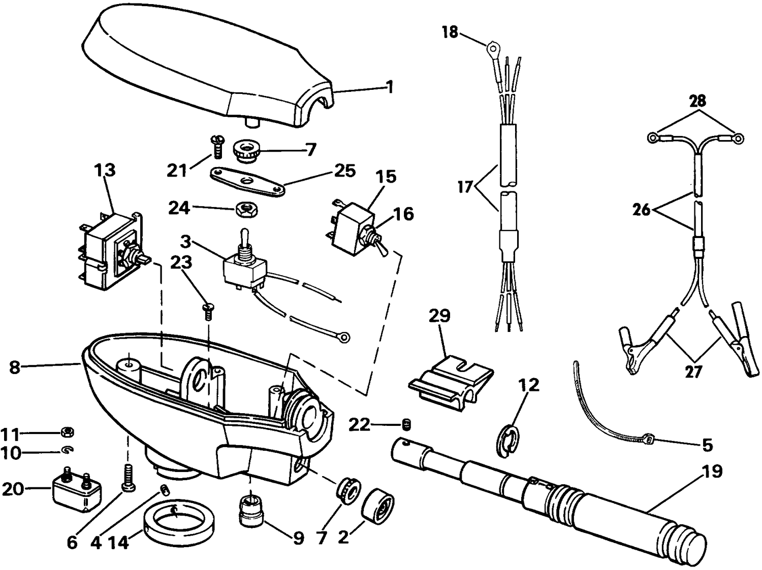STEERING HOUSING GROUP / HAND STEERING MODEL