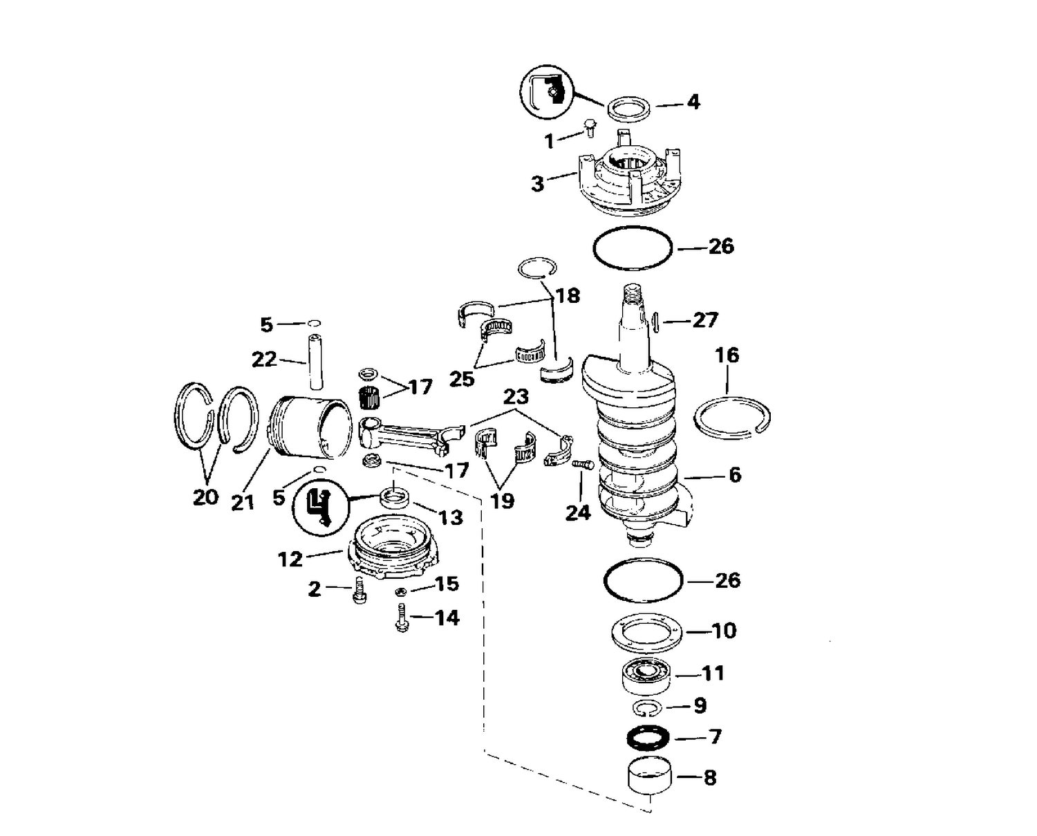 CRANKSHAFT & PISTON