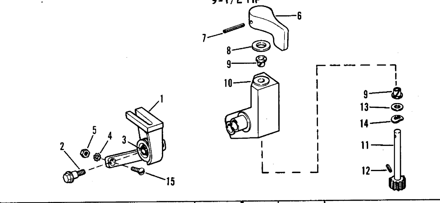 TOP MOUNT CONTROL KIT 9-1/2 HP