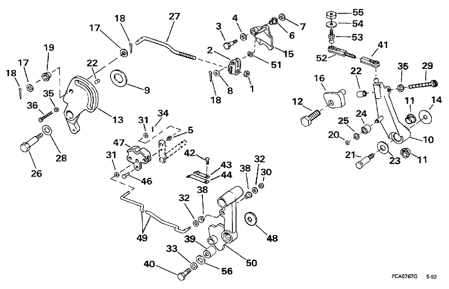 SHIFT & THROTTLE LINKAGE