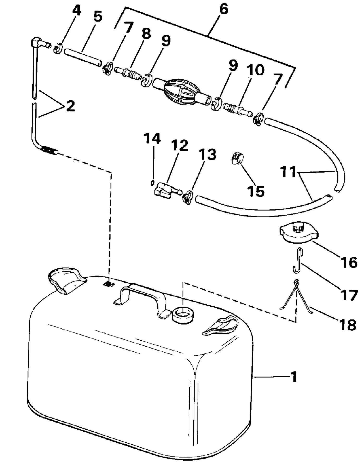FUEL TANK WITHOUT GAUGE