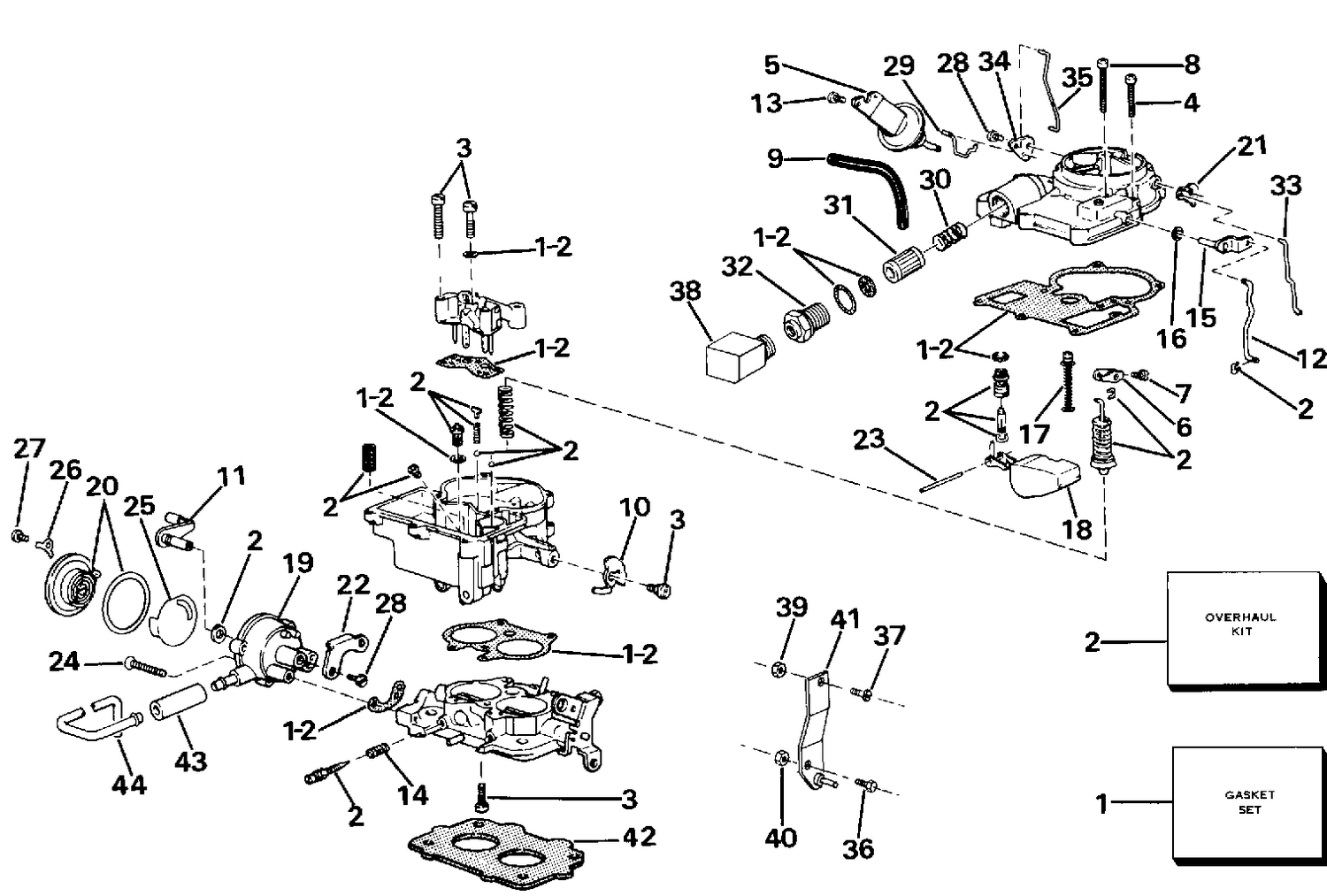 CARBURETOR GROUP 5.0-2V Litre