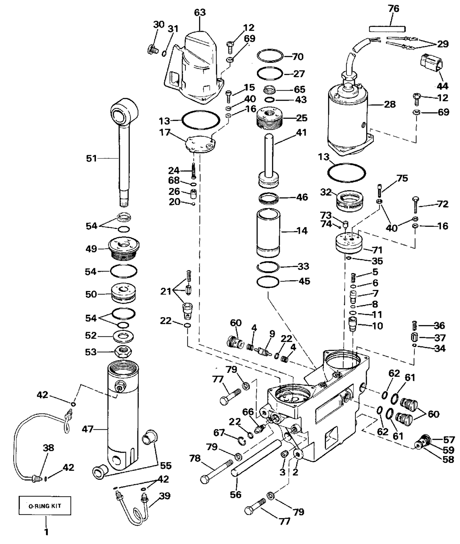 POWER TRIM/TILT HYDRAULIC ASSEMBLY