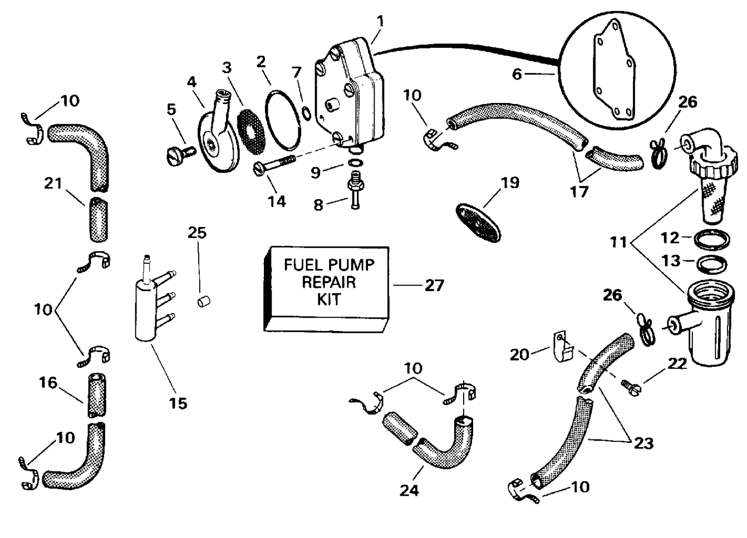 FUEL PUMP AND FILTER