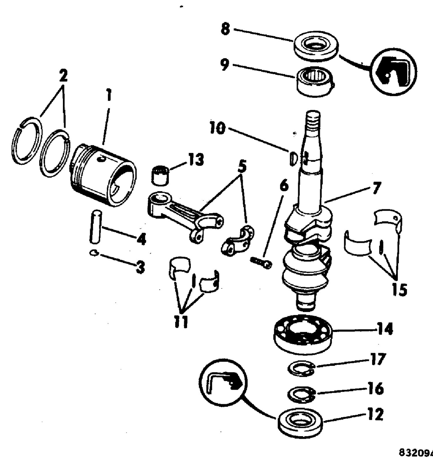 CRANKSHAFT & PISTON-4.5