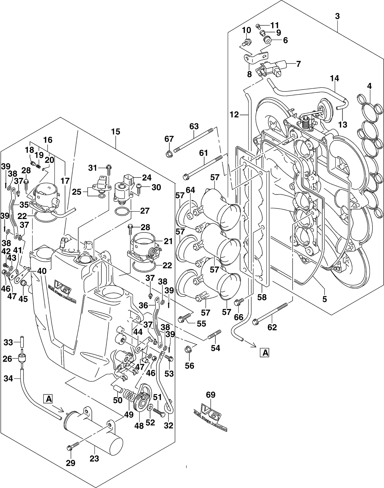 THROTTLE BODY - 225HP