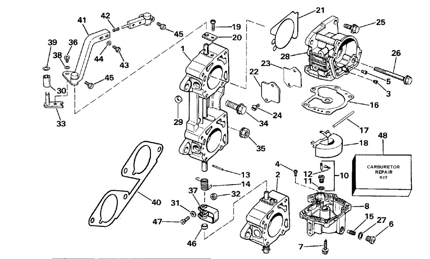 CARBURETOR AND LINKAGE