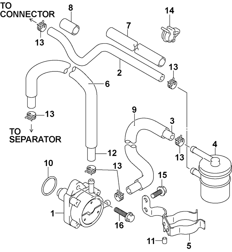 FUEL PUMP Up to SN 032312