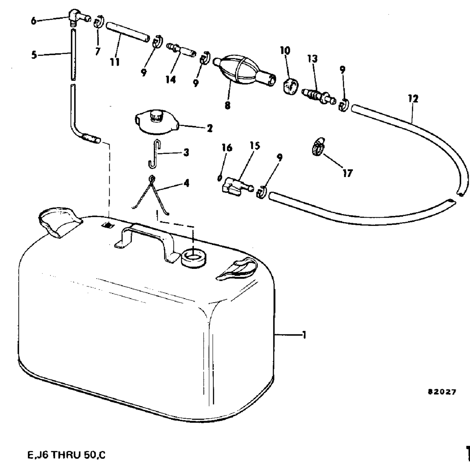 FUEL TANK WITHOUT GAUGE