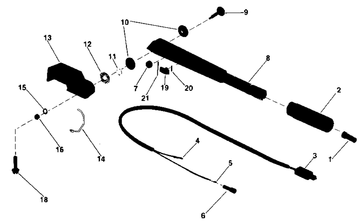 TILLER ARM