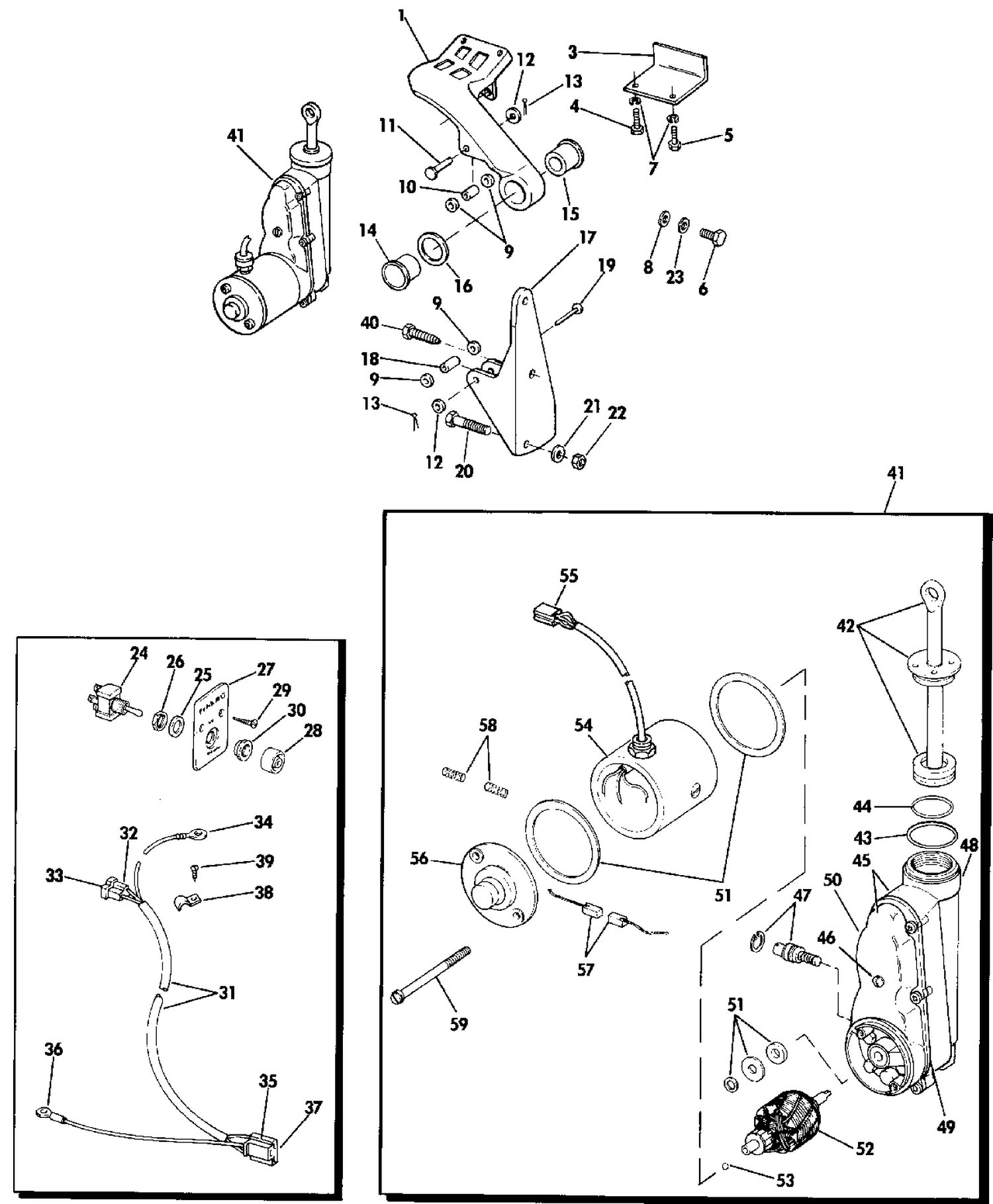 POWER TILT KIT 75 SHORT SHAFT MODELS