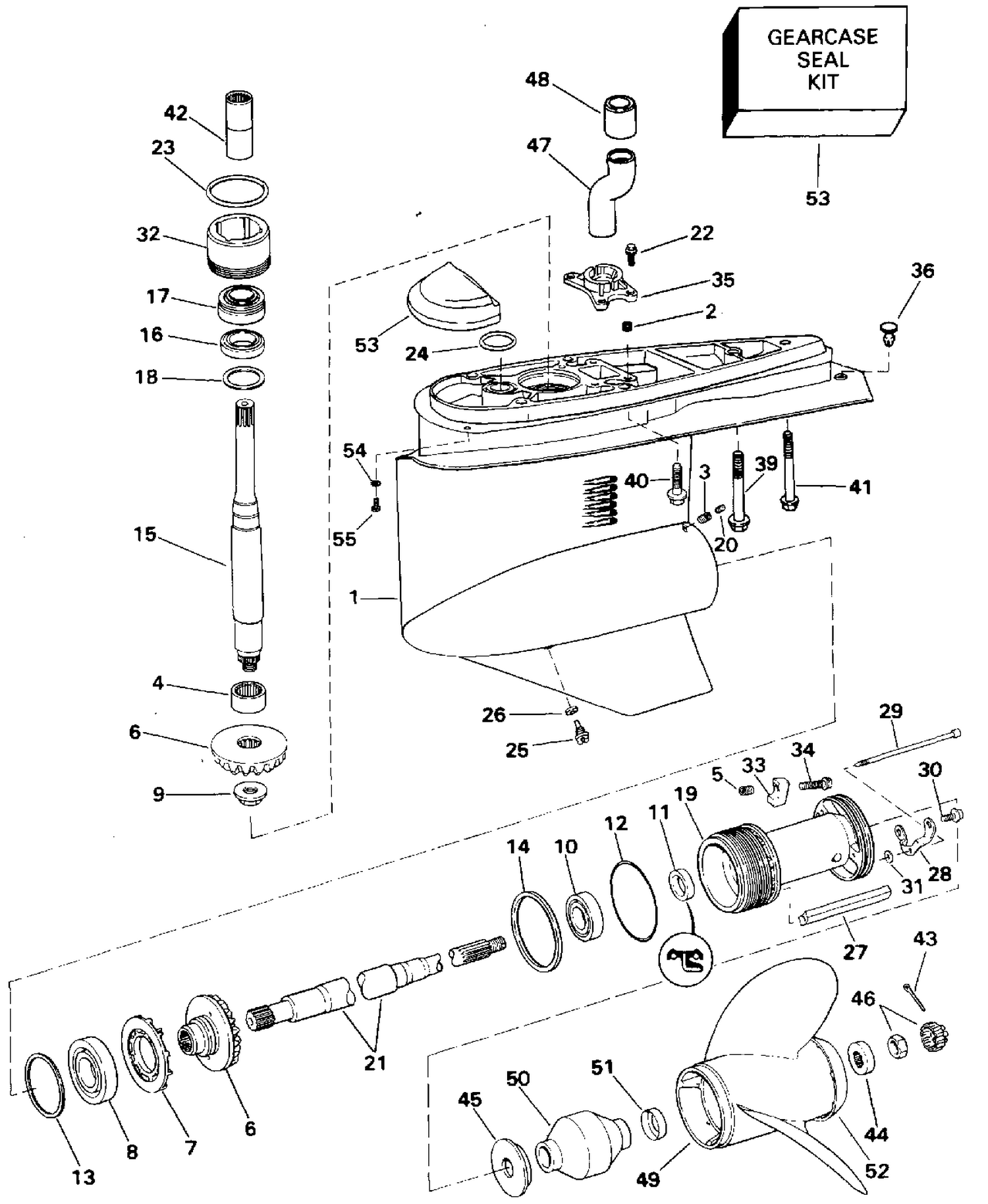LOWER GEARCASE