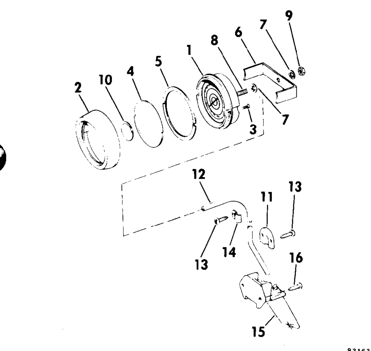 SPEEDOMETER KIT-SUN SHIELD