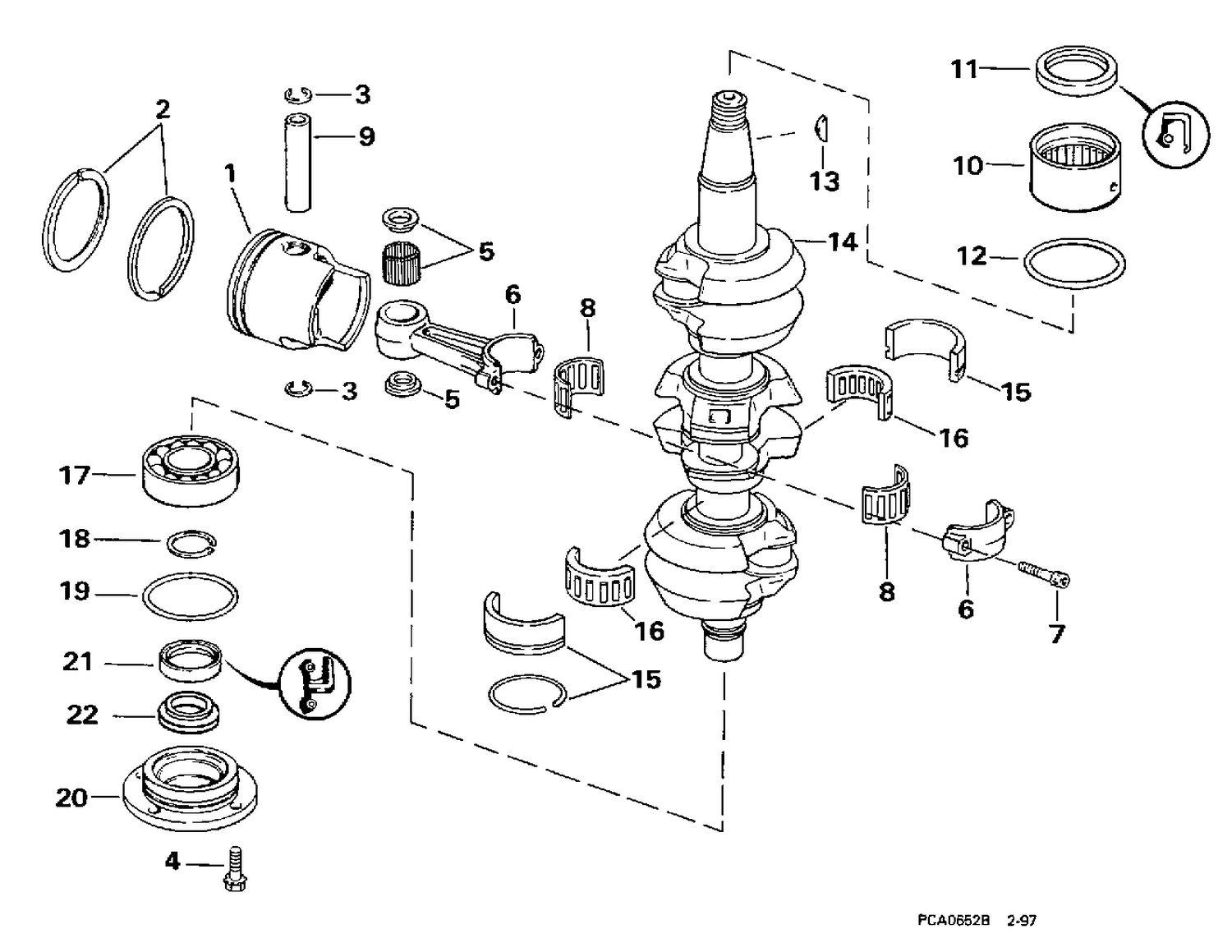 CRANKSHAFT & PISTON