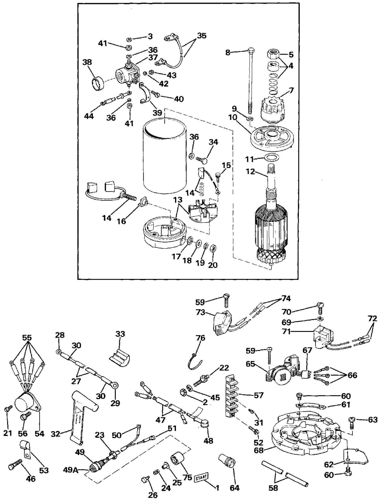 ELECTRIC STARTING KIT 40, 55