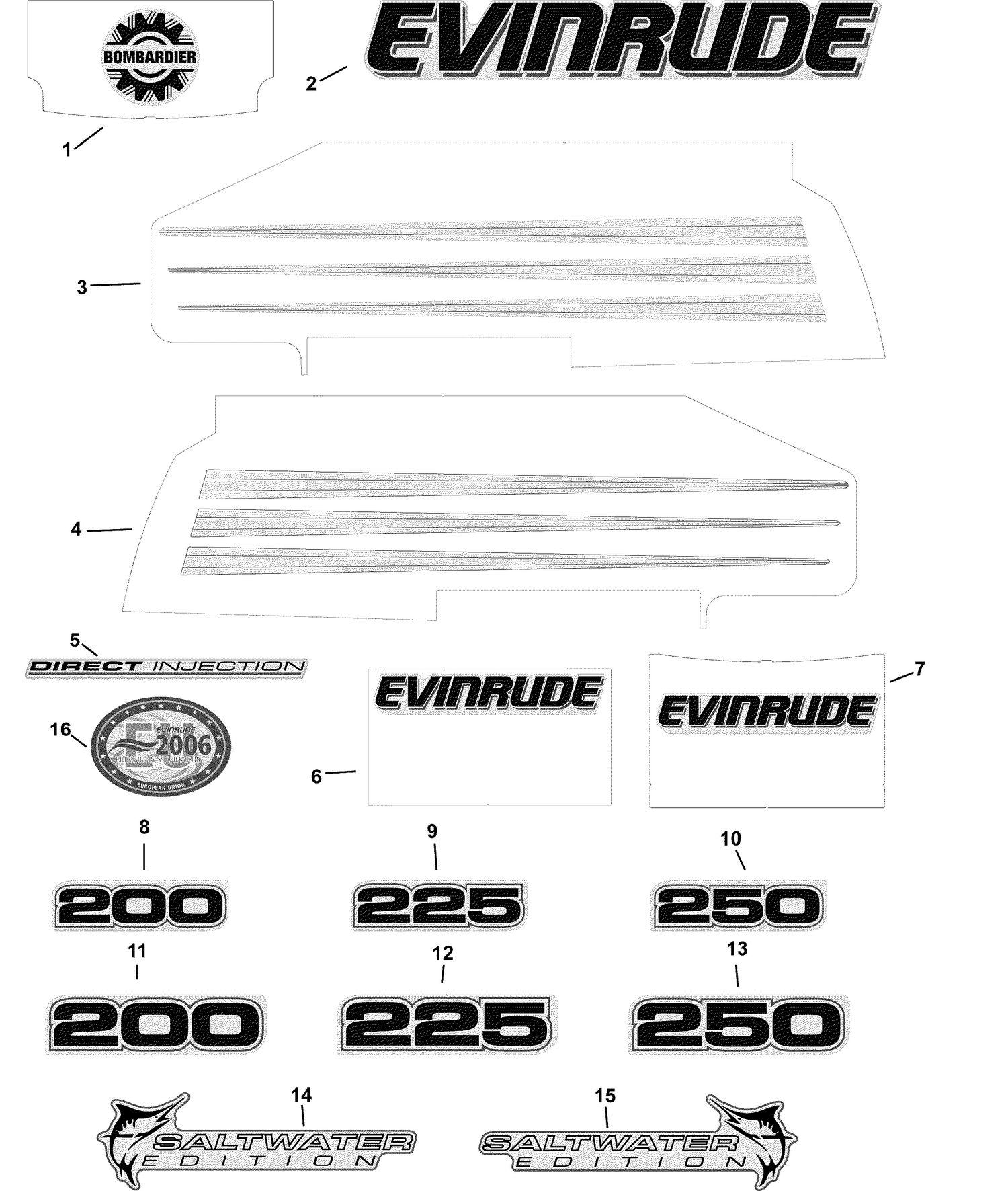 DECALS  - WHITE MODELS