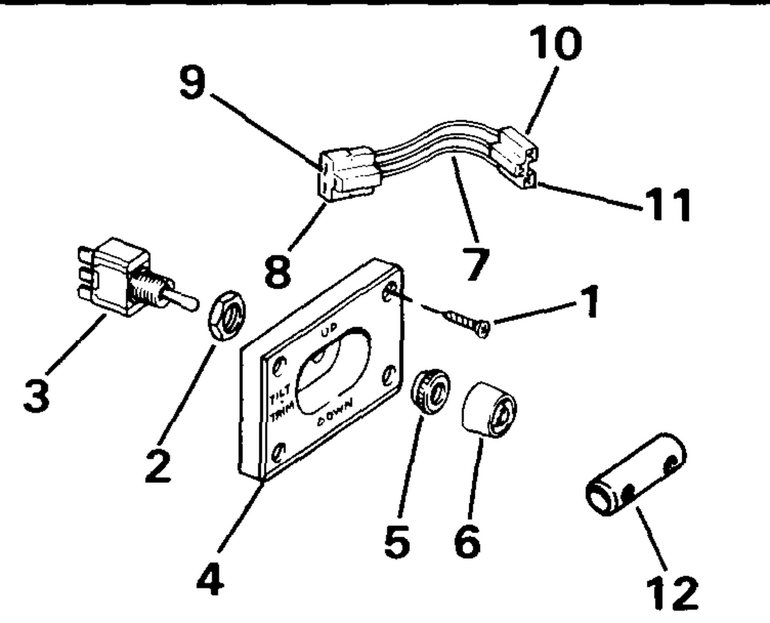 TRIM/TILT SWITCH CONVERSION KIT-DUAL ENGINE