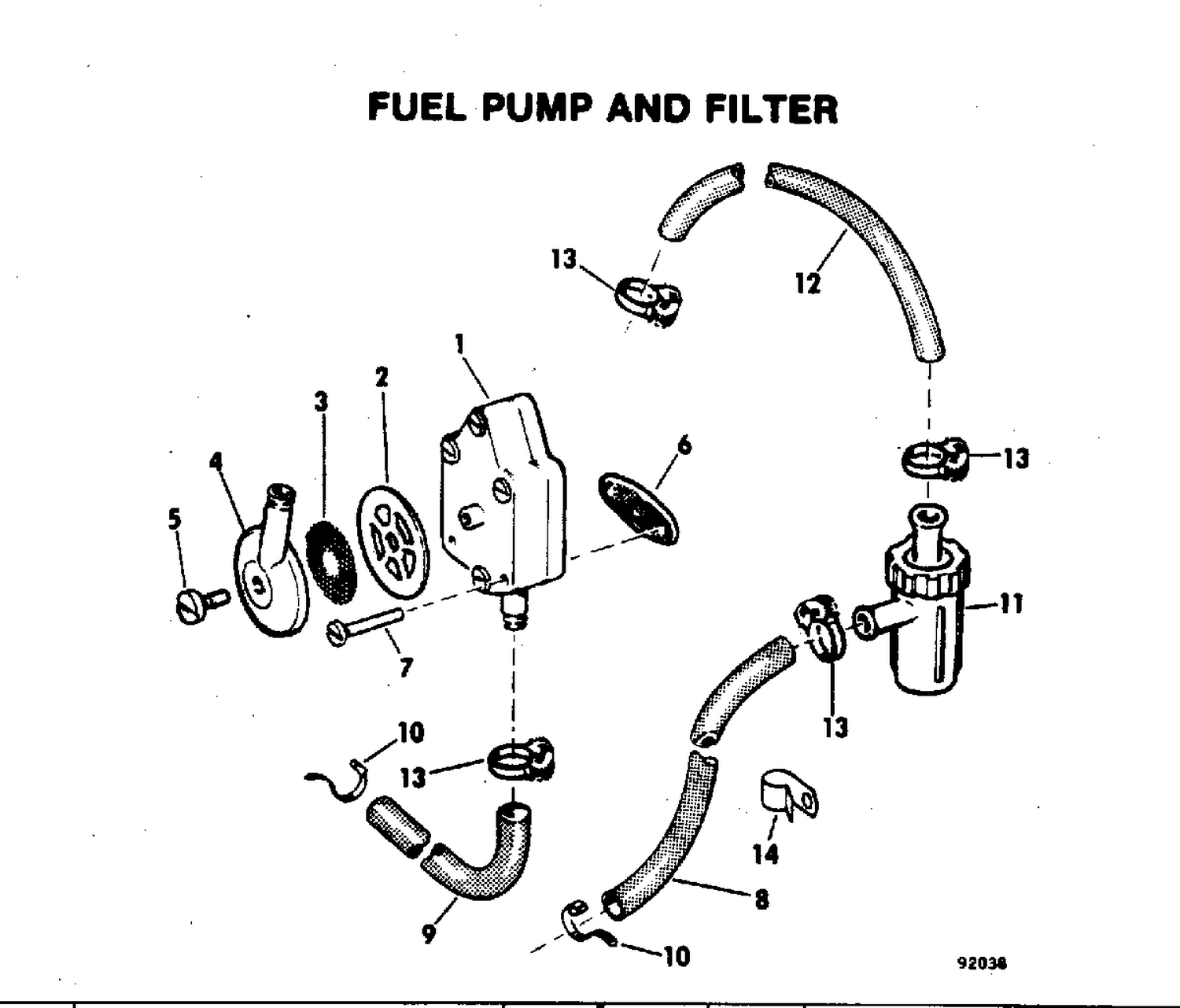 FUEL PUMP AND FILTER