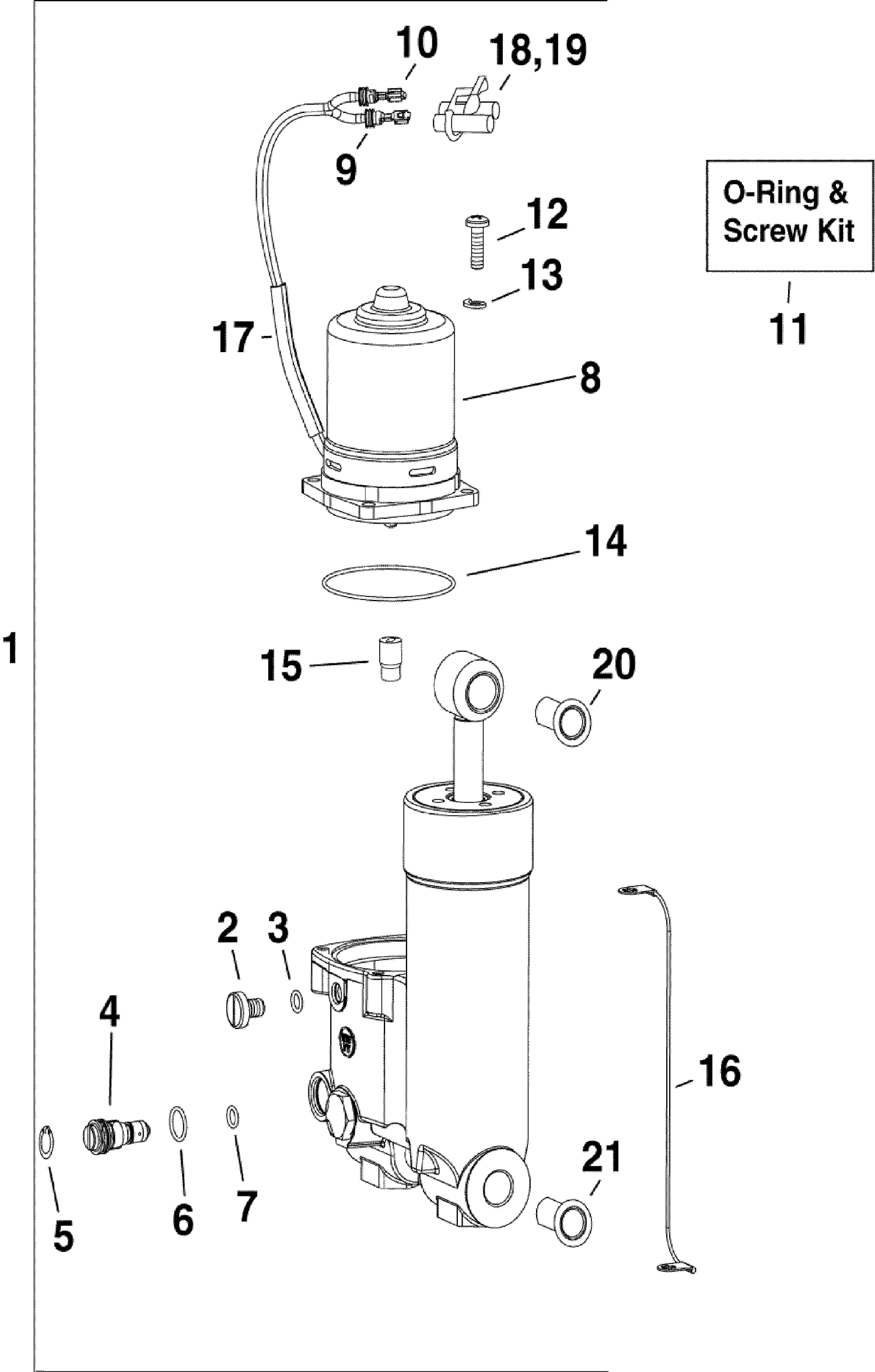 TRIM & TILT HYDRAULIC ASSEMBLY