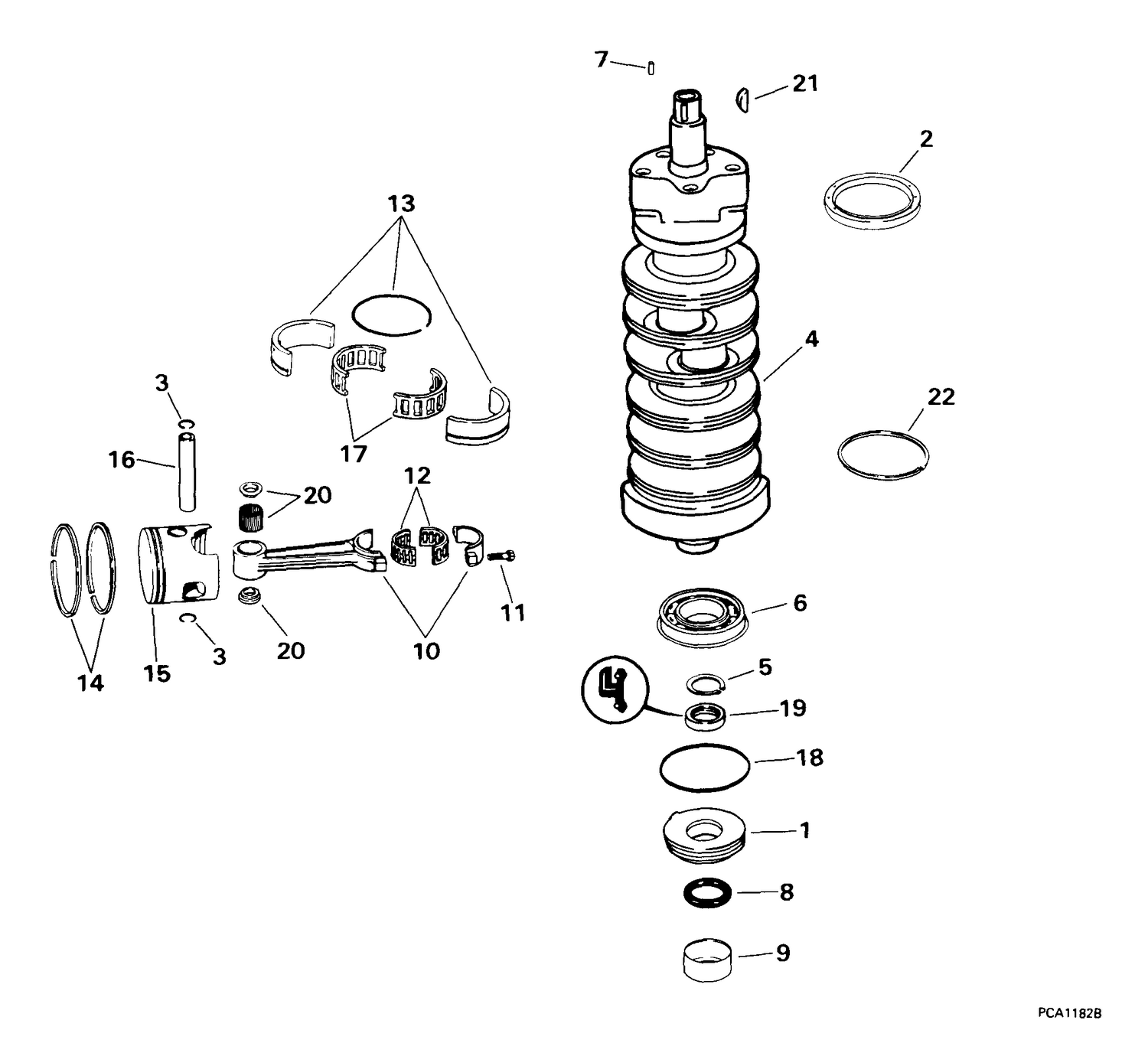 CRANKSHAFT & PISTON